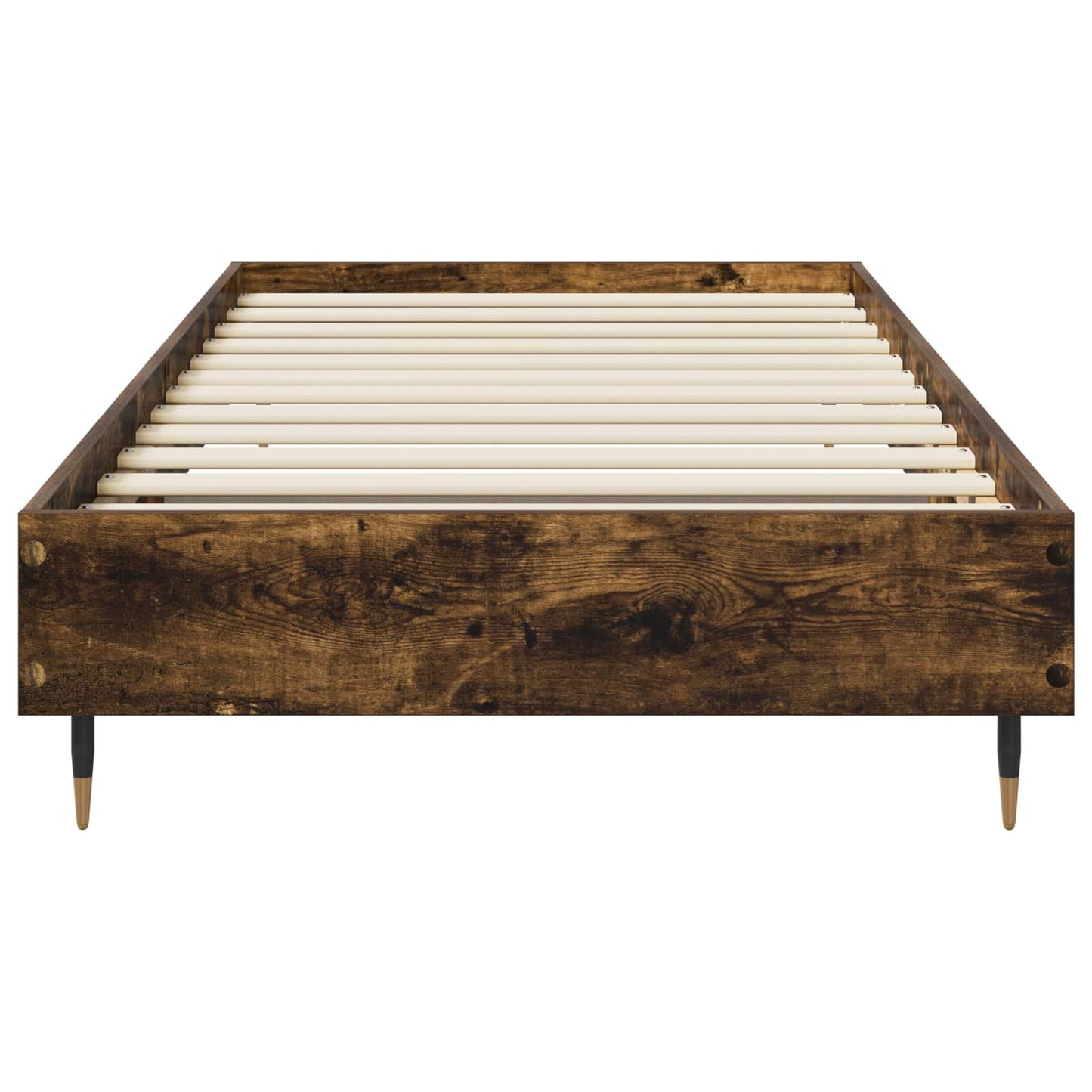 Bed Frame Smoked Oak 80 x 200 cm Engineered Wood