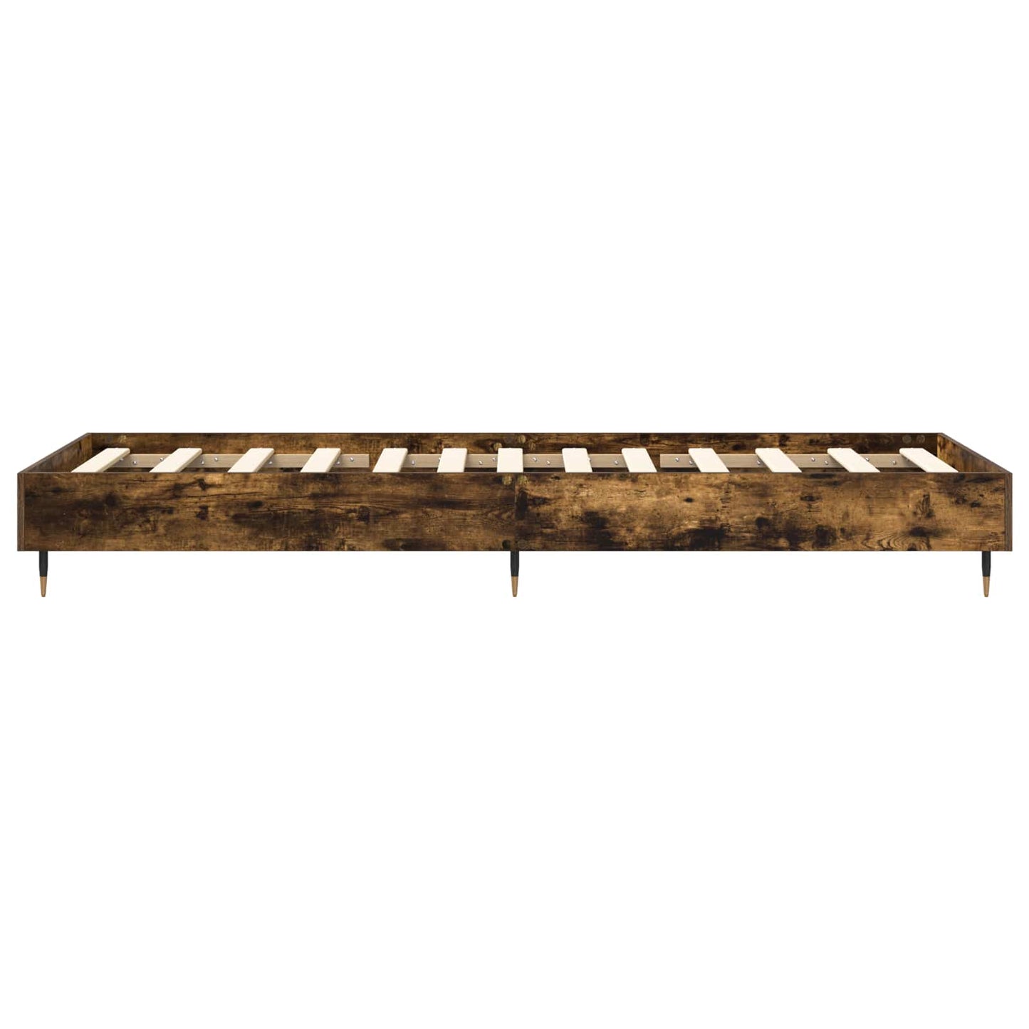 Bed Frame Smoked Oak 80 x 200 cm Engineered Wood