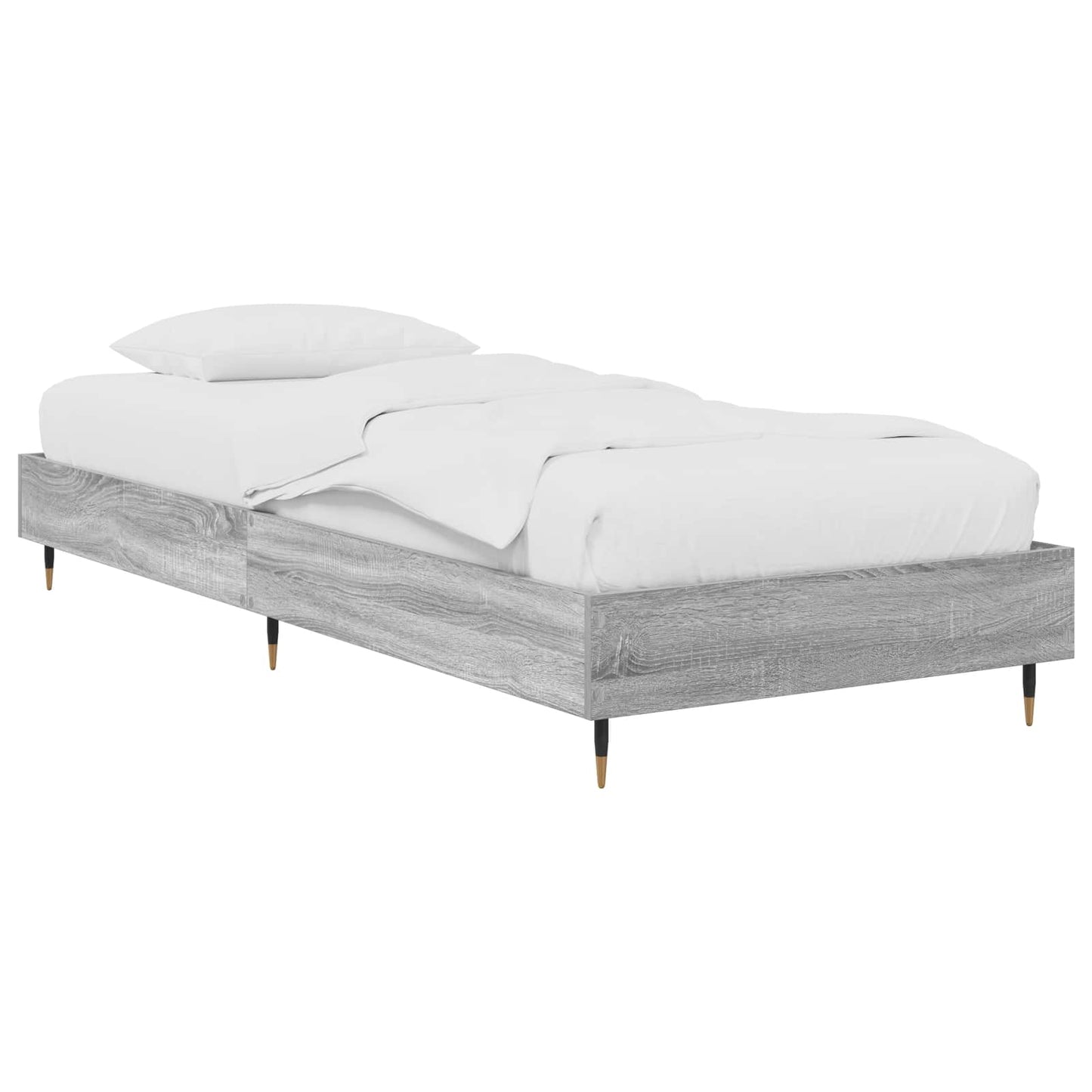 Bed Frame Grey Sonoma 80 x 200 cm Engineered Wood