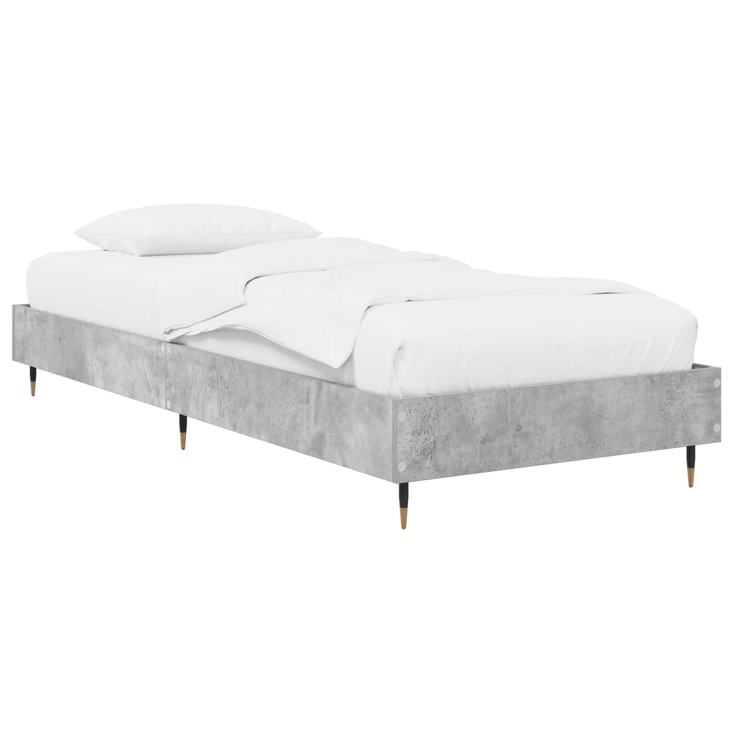Bed Frame Concrete Grey 80 x 200 cm Engineered Wood
