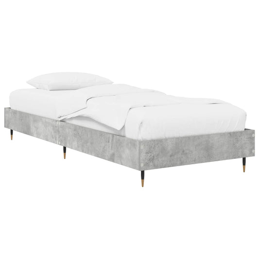 Bed Frame Concrete Grey 80 x 200 cm Engineered Wood