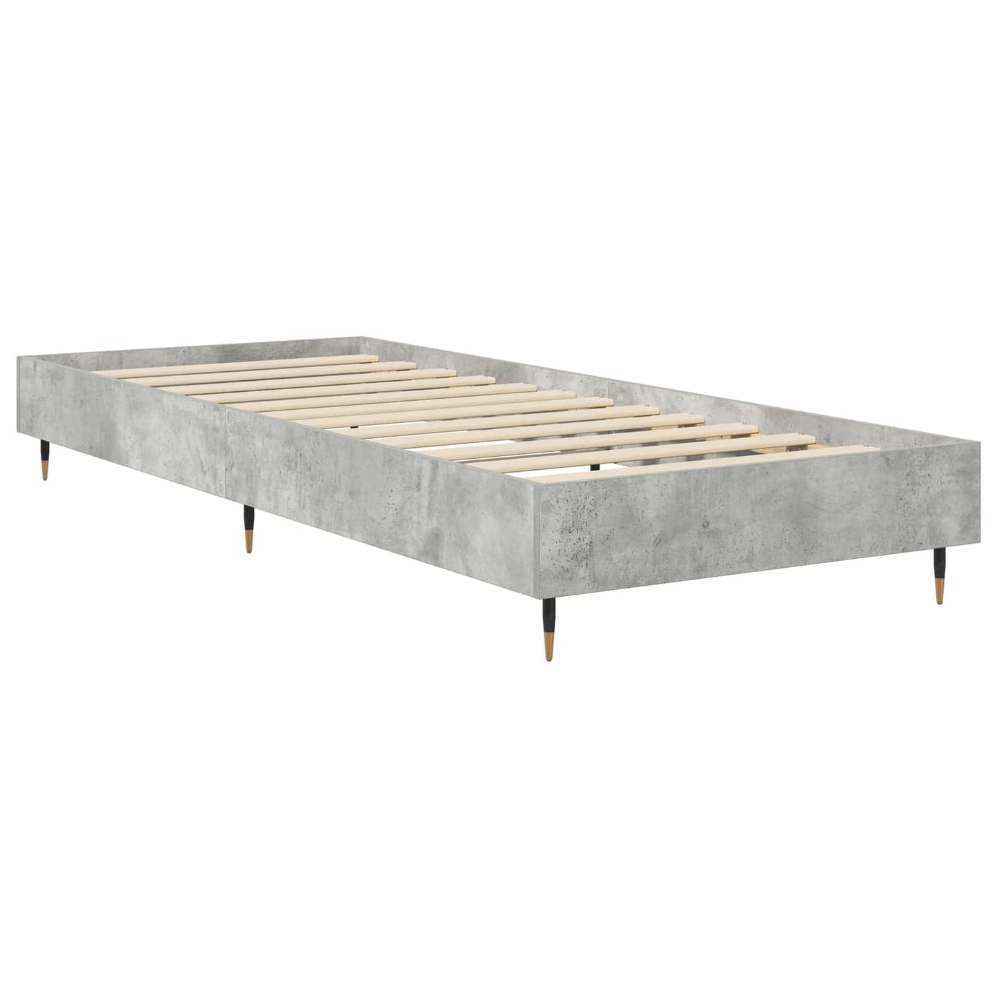 Bed Frame Concrete Grey 80 x 200 cm Engineered Wood