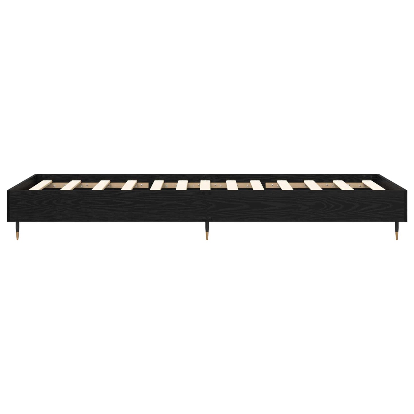 Bed Frame Black Oak 80 x 200 cm Engineered Wood