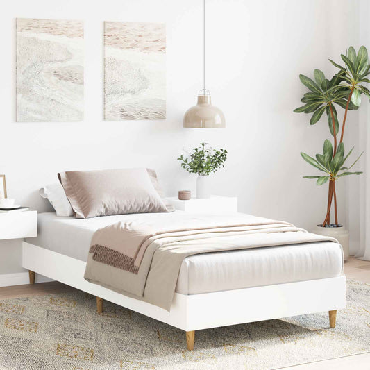 Bed Frame White 80 x 200 cm Engineered Wood