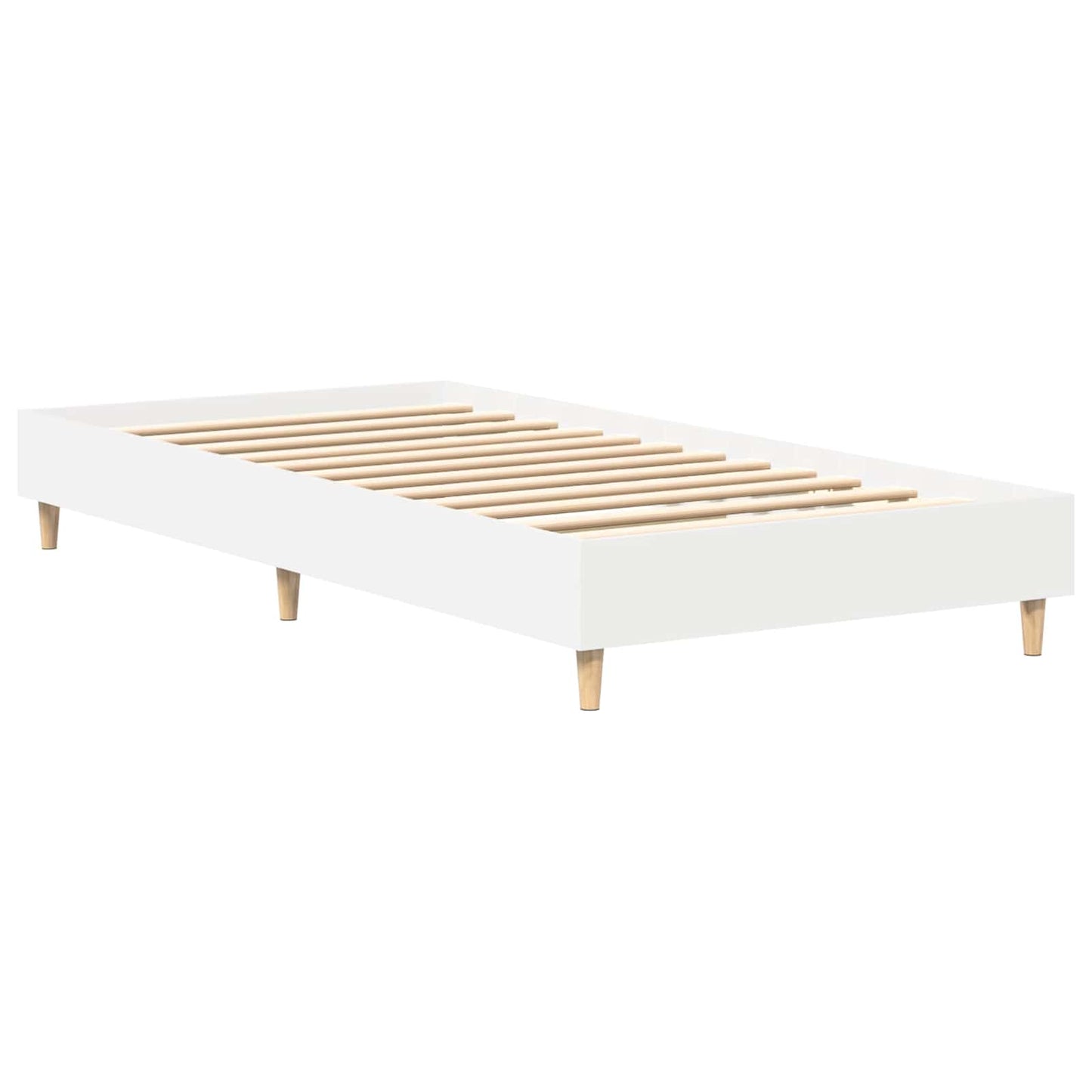 Bed Frame White 80 x 200 cm Engineered Wood