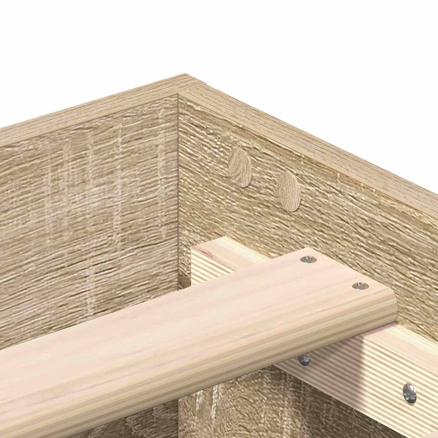 Bed Frame Sonoma Oak 80 x 200 cm Engineered Wood