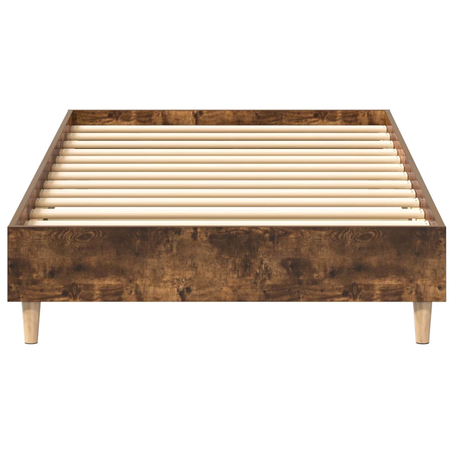 Bed Frame Smoked Oak 80 x 200 cm Engineered Wood