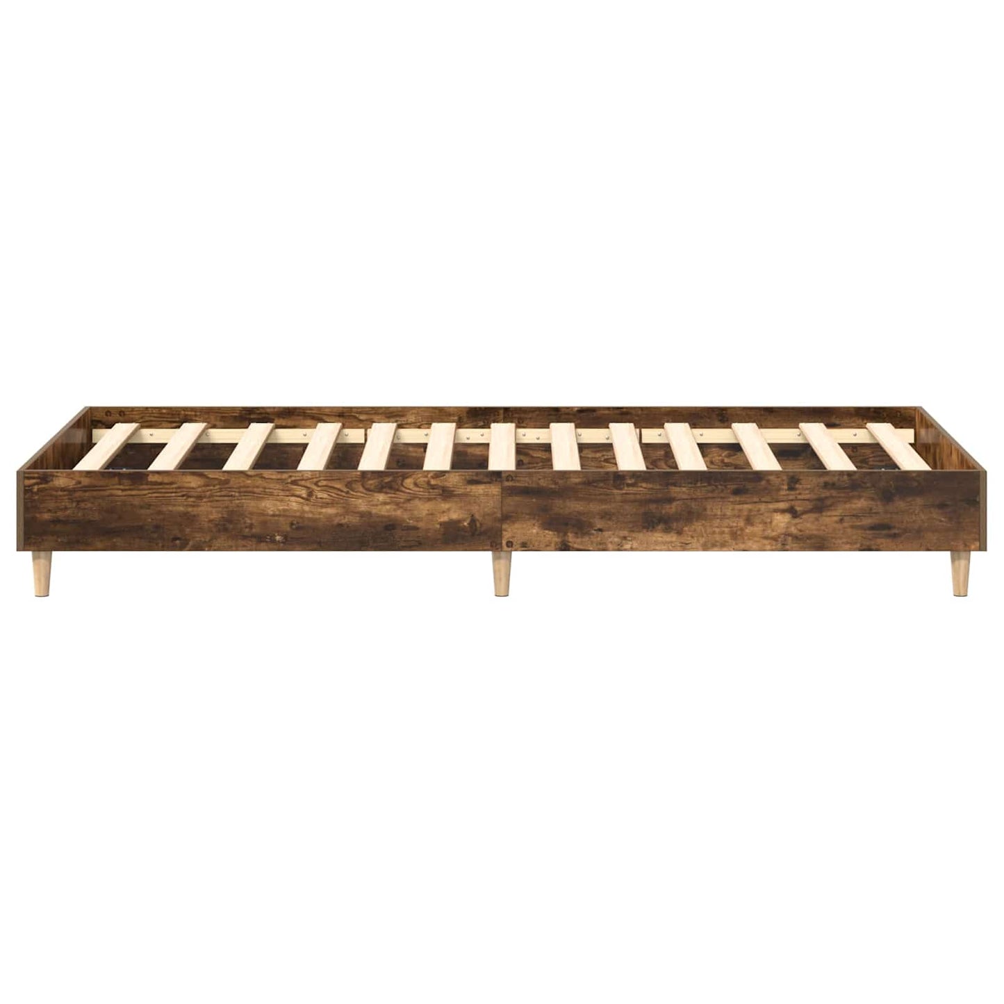 Bed Frame Smoked Oak 80 x 200 cm Engineered Wood