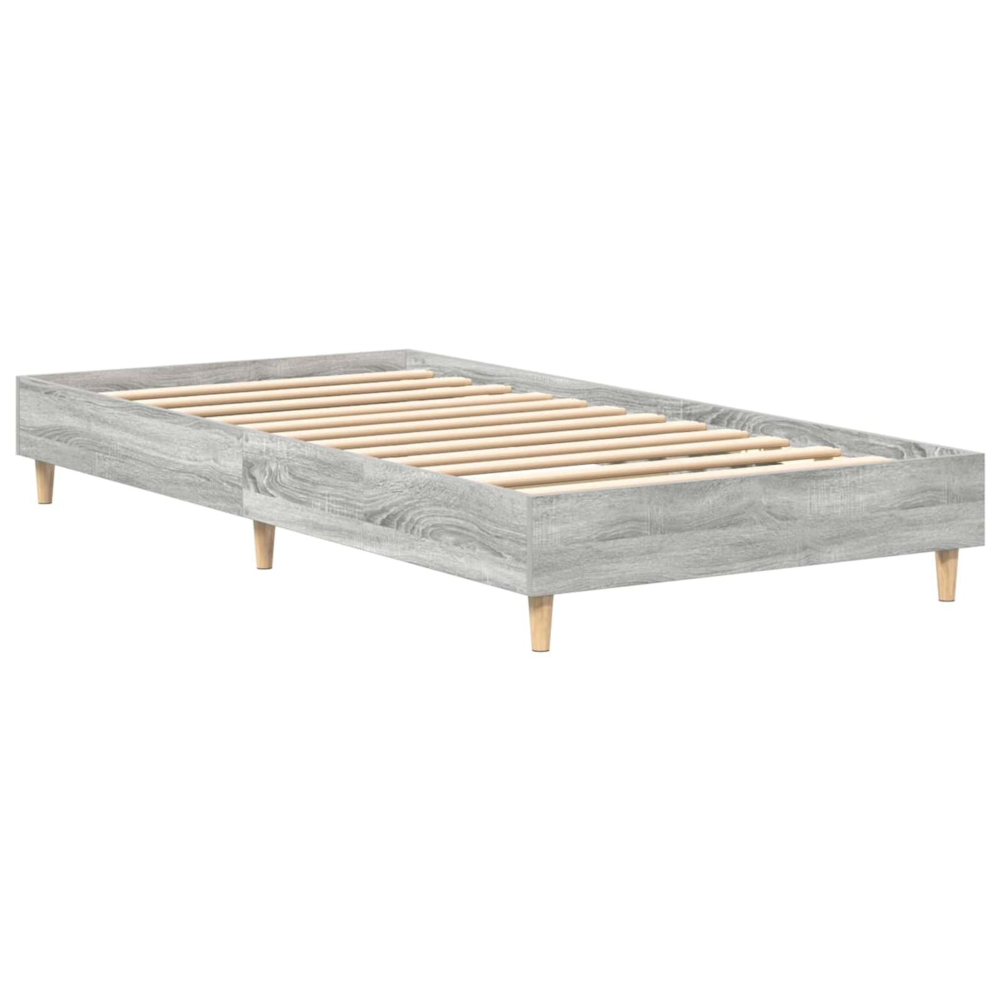 Bed Frame Grey Sonoma 80 x 200 cm Engineered Wood