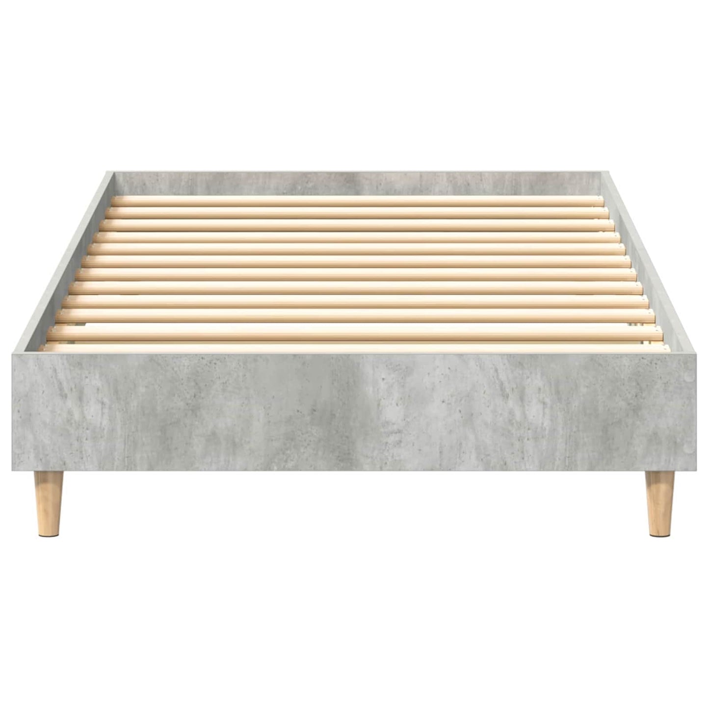 Bed Frame Concrete Grey 80 x 200 cm Engineered Wood