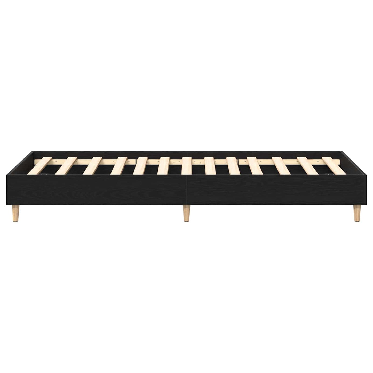 Bed Frame Black Oak 80 x 200 cm Engineered Wood