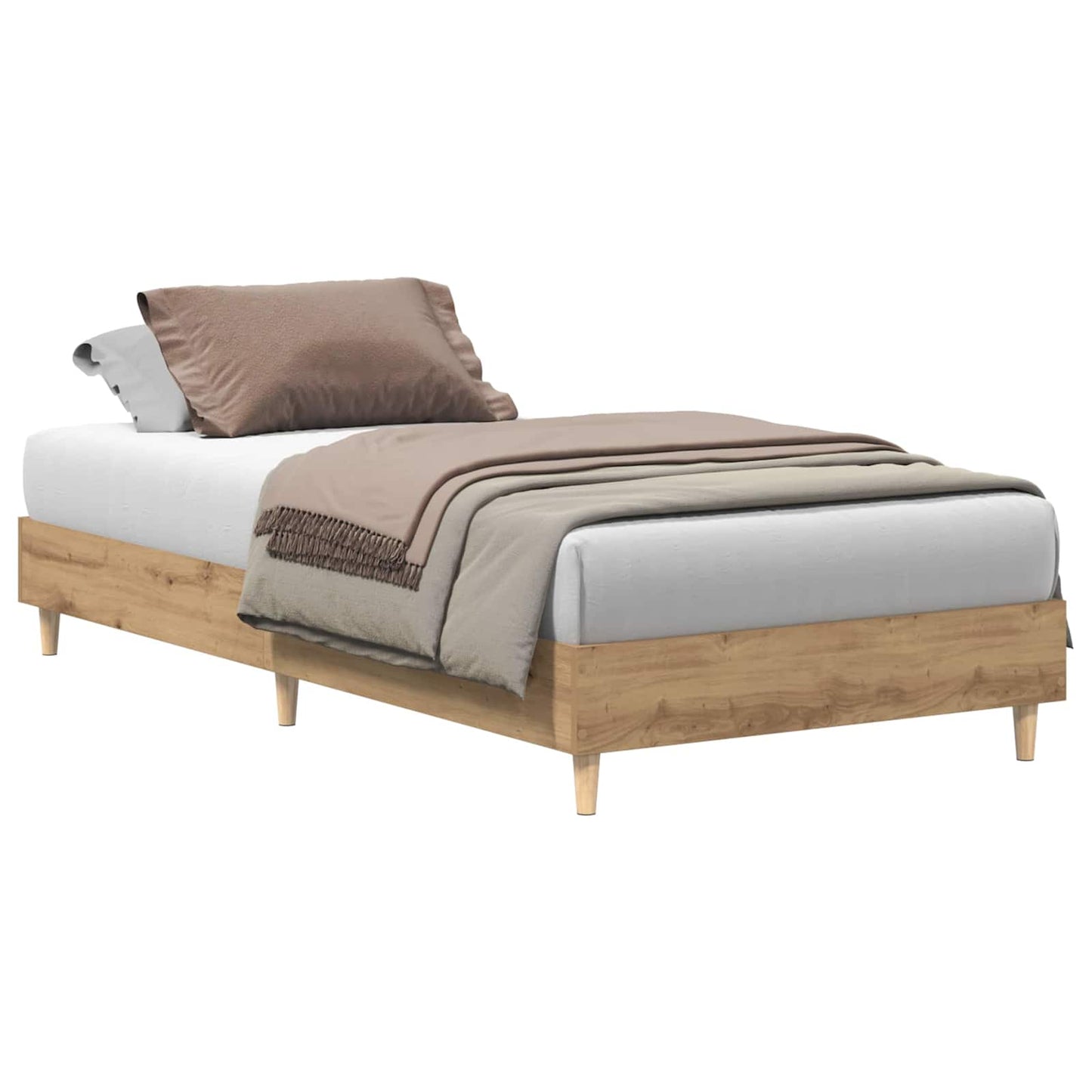 Bed Frame Artisian Oak 80 x 200 cm Engineered Wood