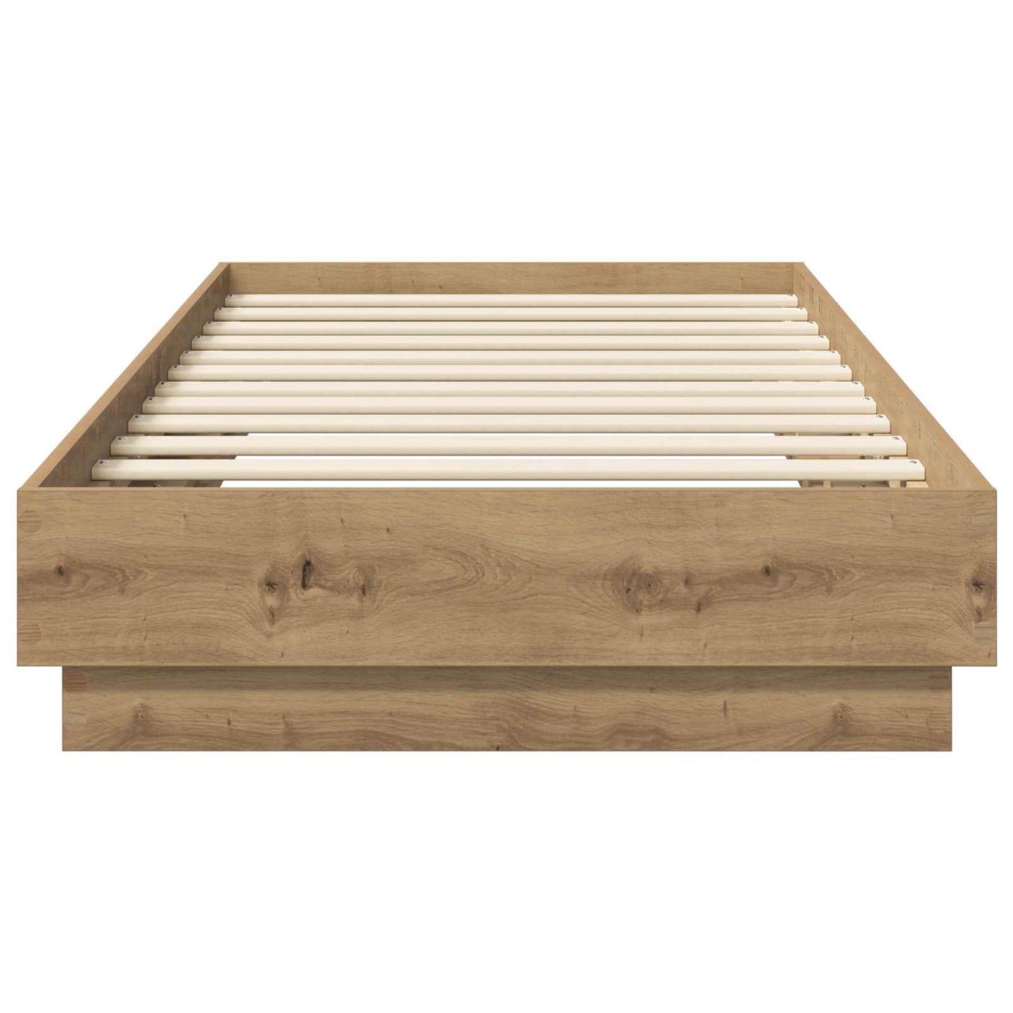 Floor Bed Frame Artisan Oak 80 x 200 cm Engineered Wood