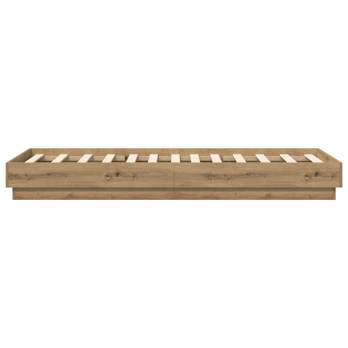 Floor Bed Frame Artisan Oak 80 x 200 cm Engineered Wood
