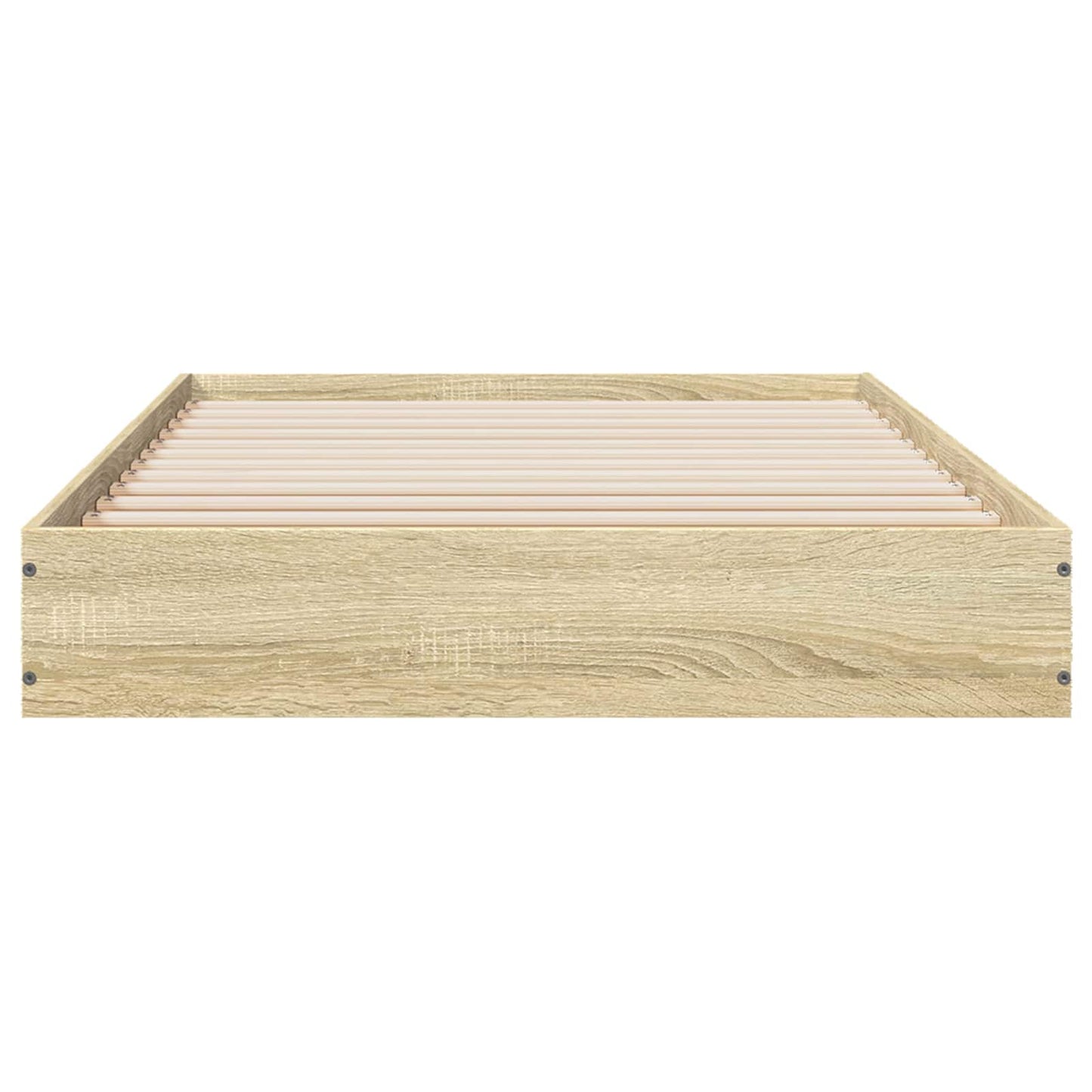 Floor Bed Frame Sonoma Oak 80 x 200 cm Engineered Wood