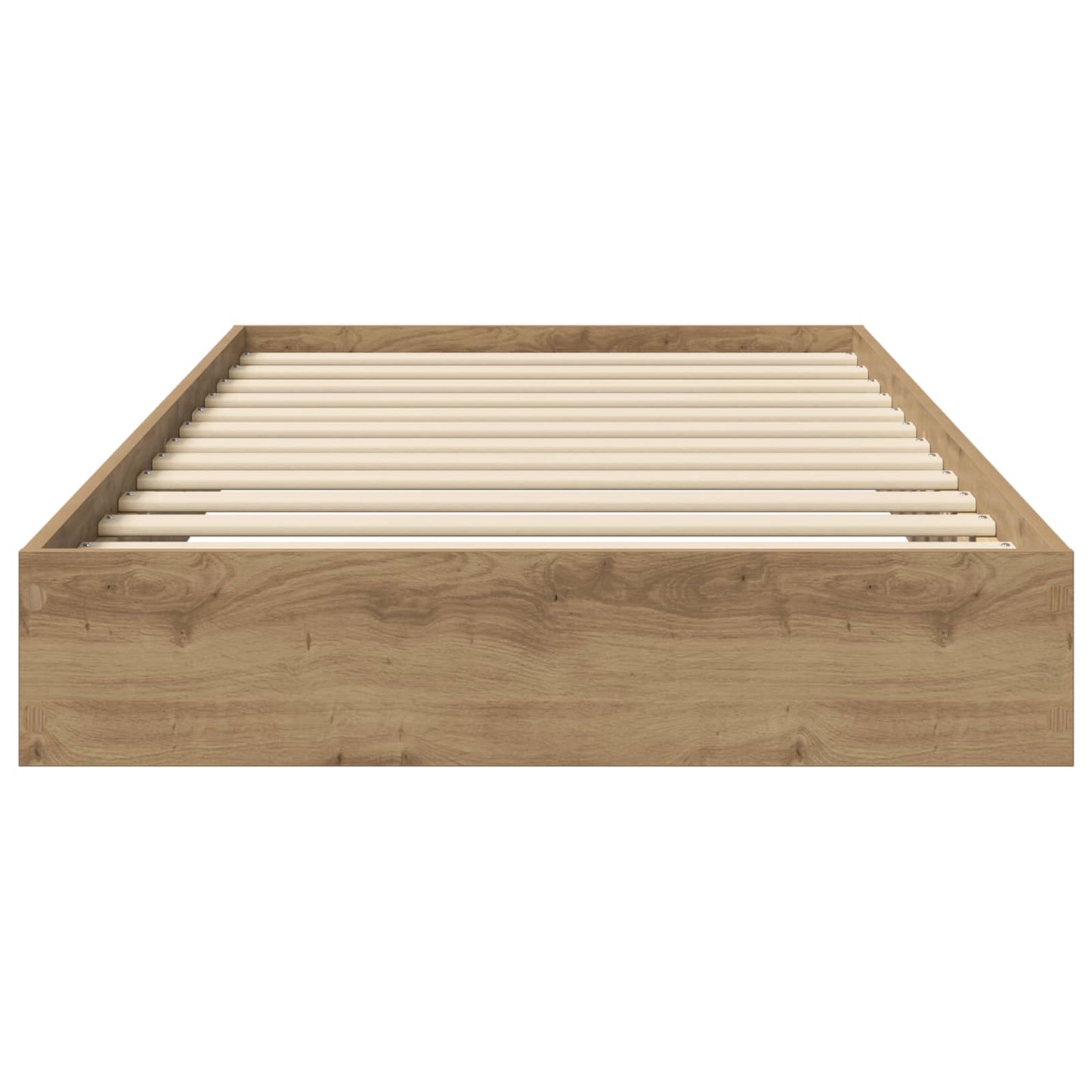 Floor Bed Frame Artisan Oak 80 x 200 cm Engineered Wood