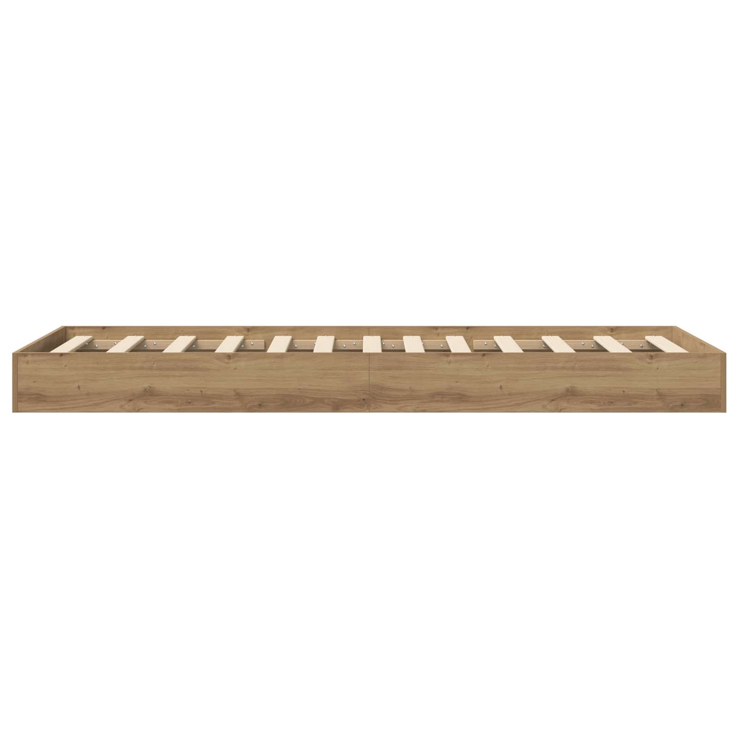 Floor Bed Frame Artisan Oak 80 x 200 cm Engineered Wood