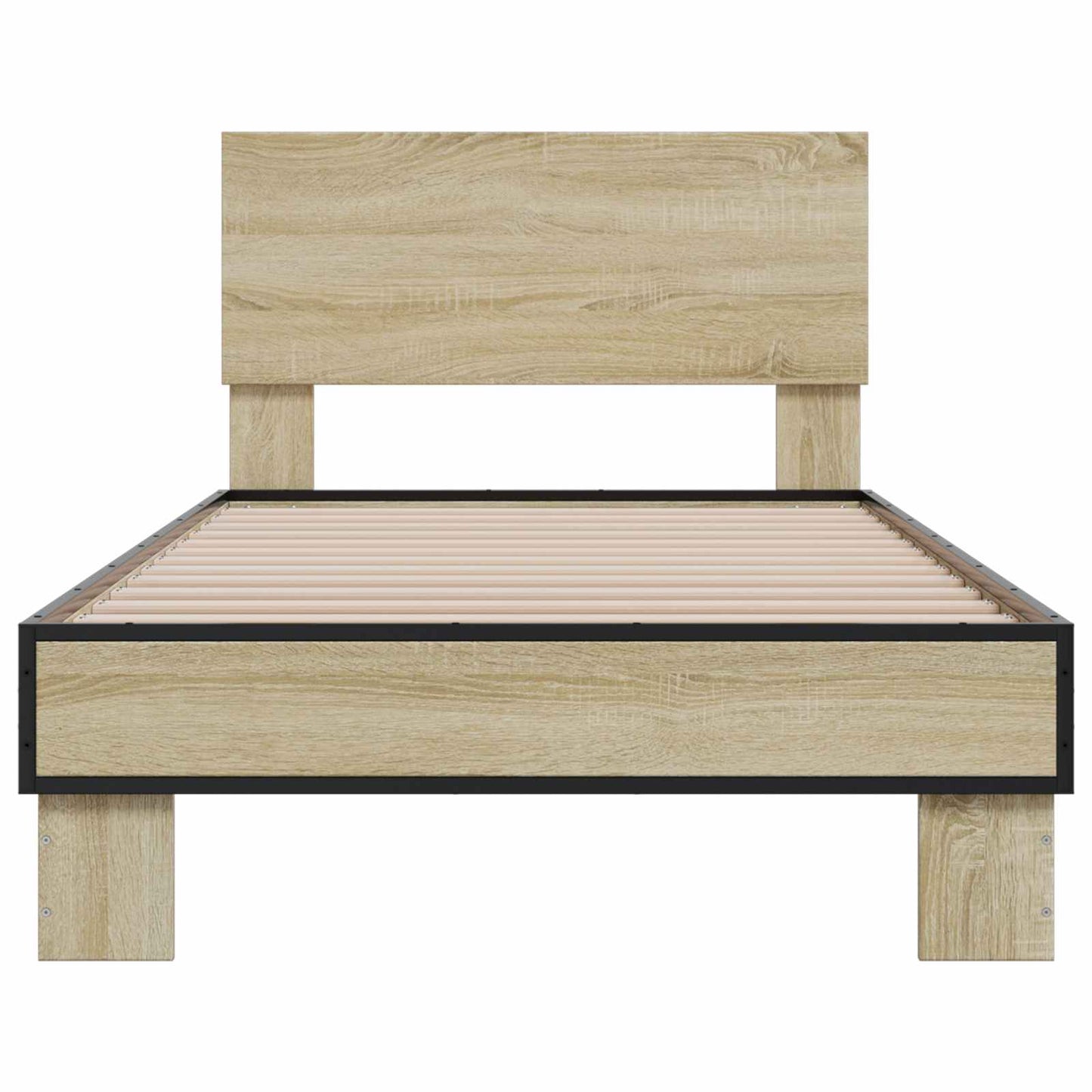 Bed Frame with Headboard Sonoma Oak 80 x 200 cm Engineered Wood