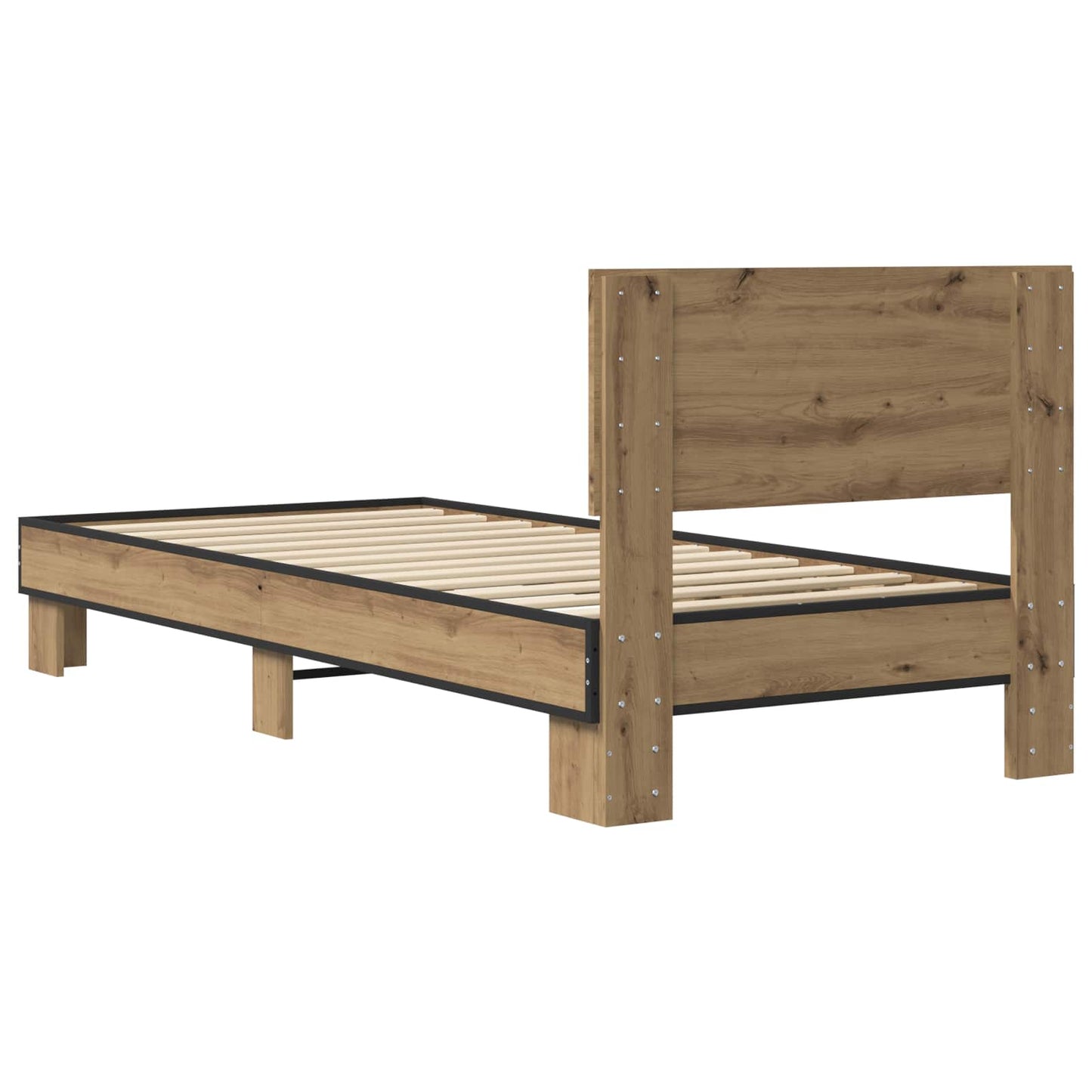 Bed Frame with Headboard Artisan Oak 80 x 200 cm