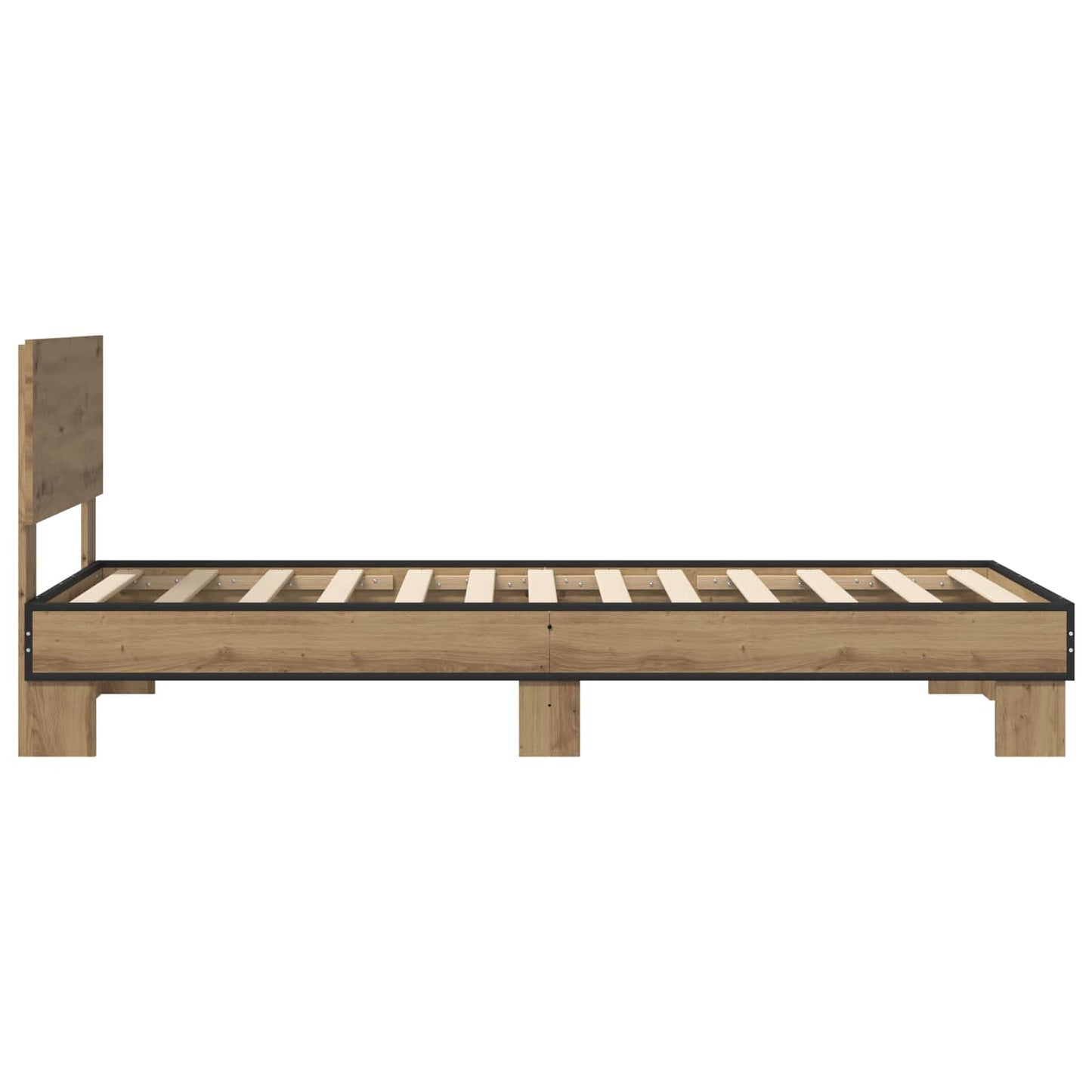 Bed Frame with Headboard Artisan Oak 80 x 200 cm