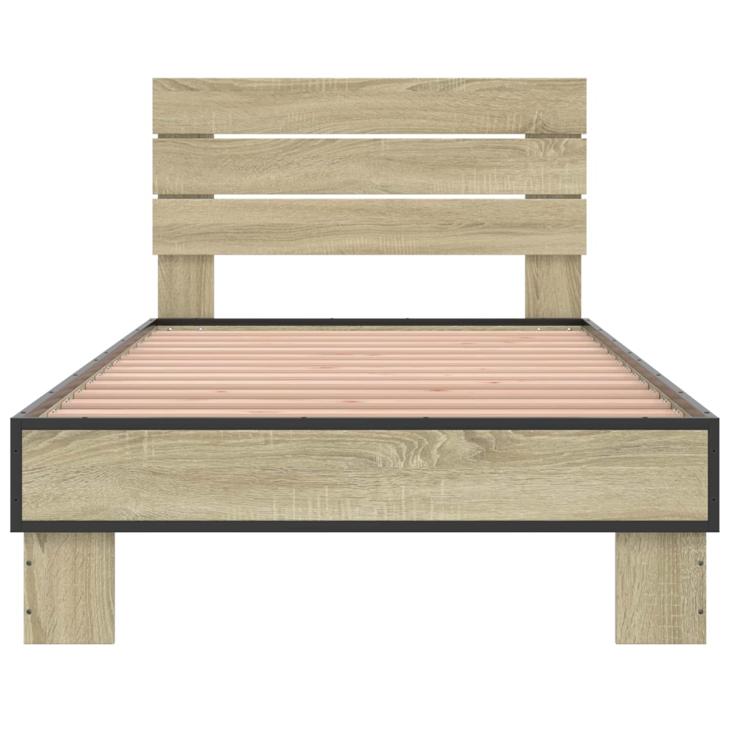 Bed Frame with Headboard Sonoma Oak 80 x 200 cm Engineered Wood
