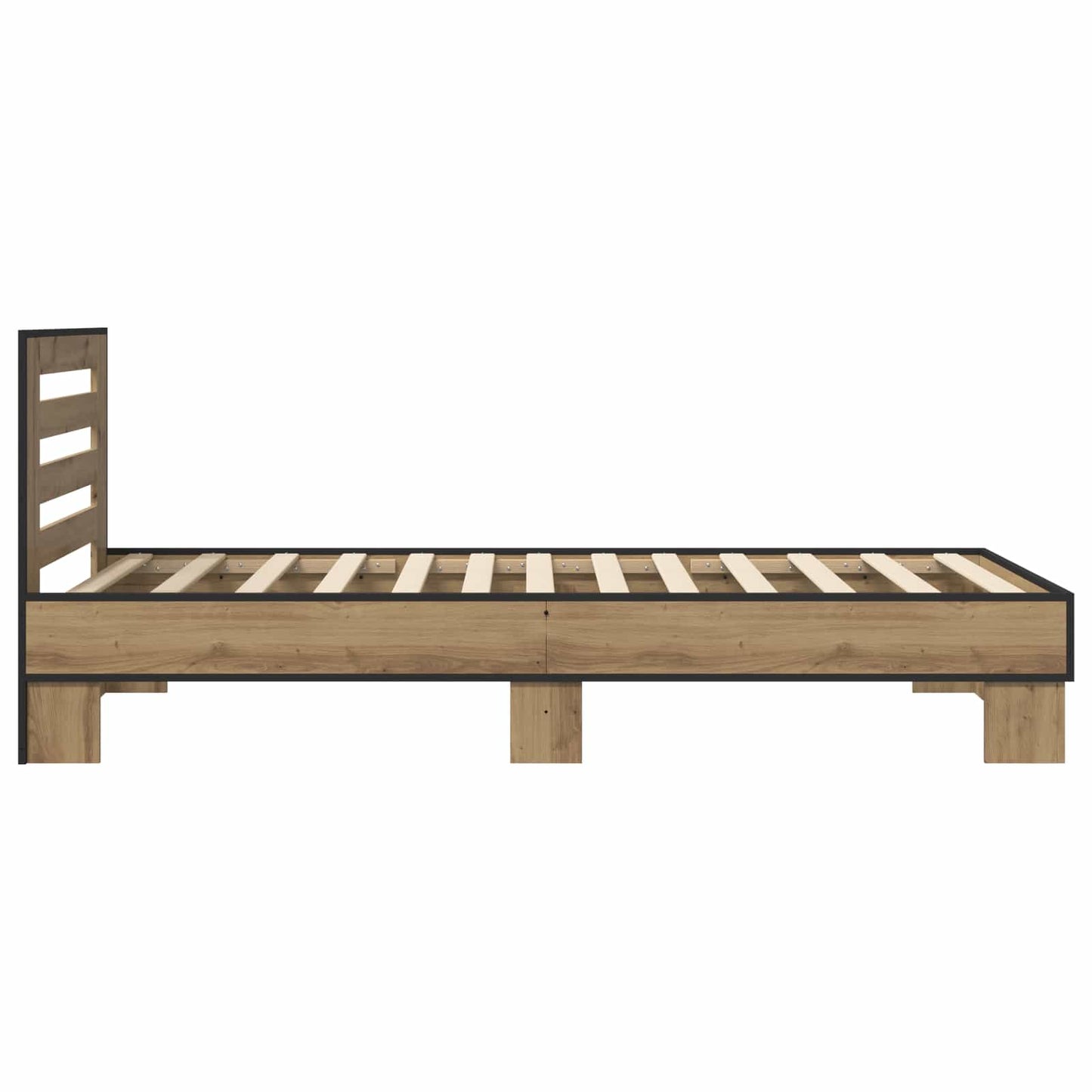 Bed Frame with Headboard Artisan Oak 80 x 200 cm