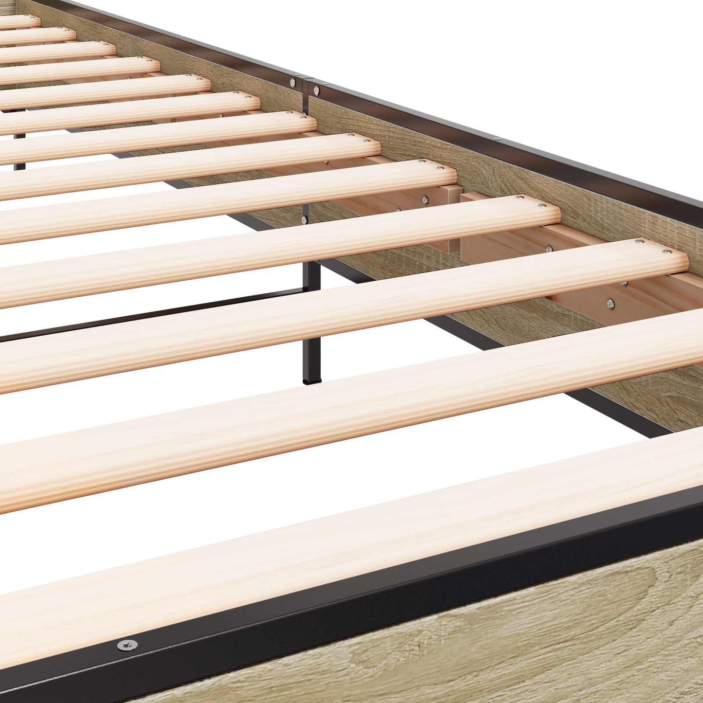 Bed Frame with Headboard Sonoma Oak 80 x 200 cm Engineered Wood