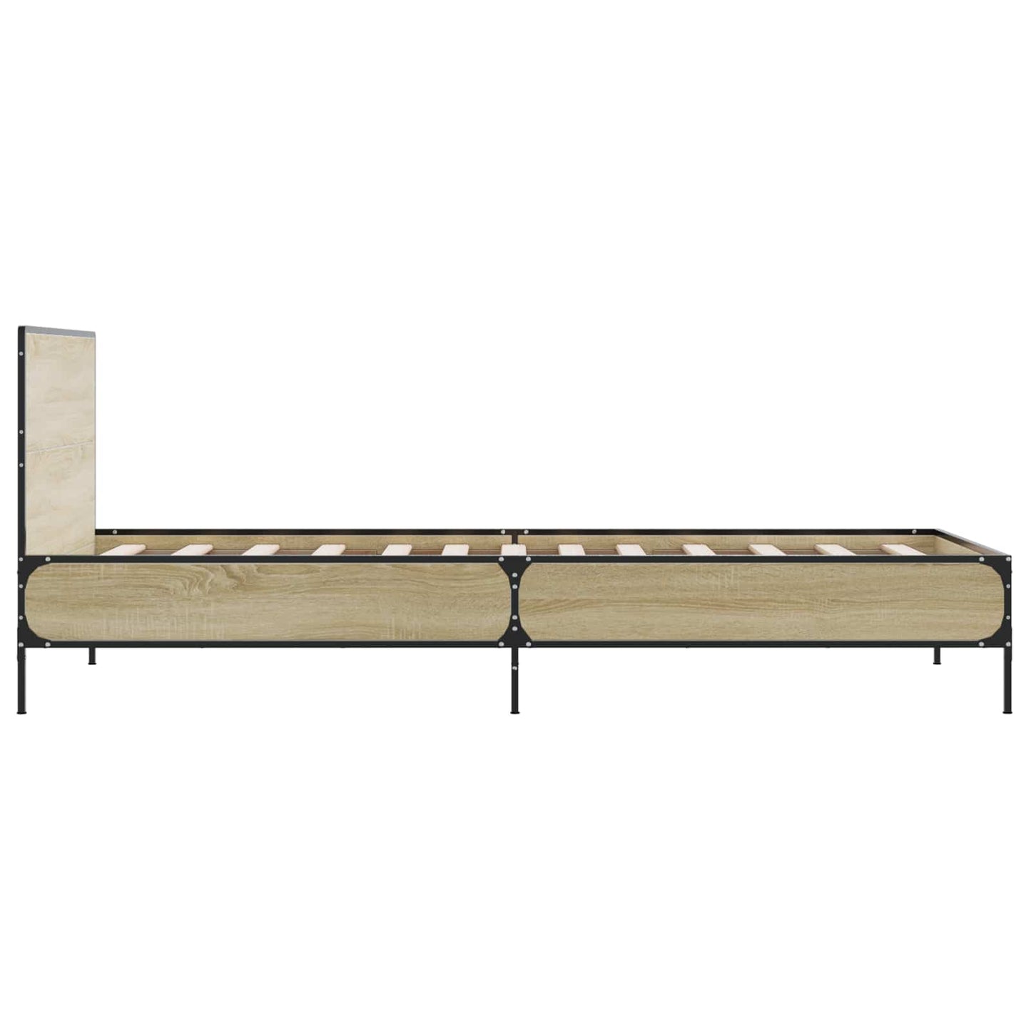 Bed Frame with Headboard Sonoma Oak 80 x 200 cm Engineered Wood