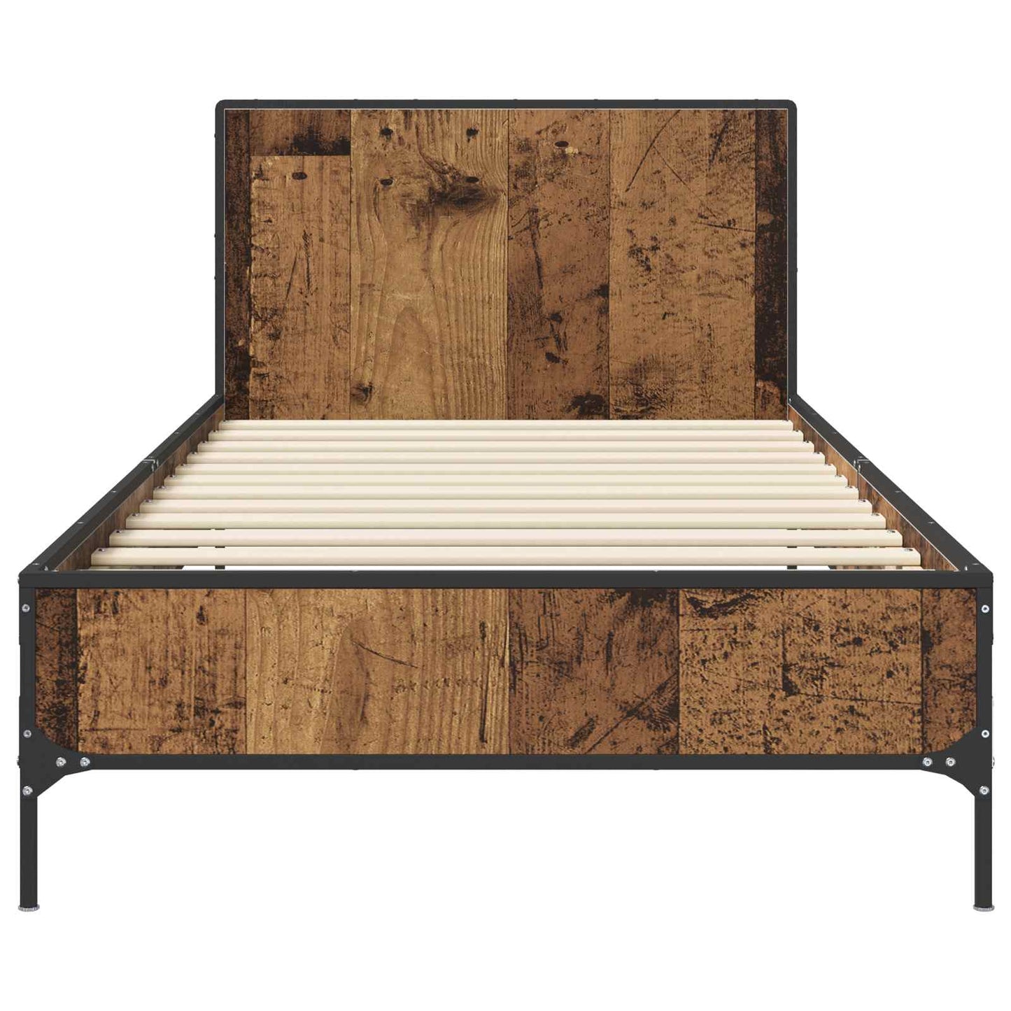 Bed Frame with Headboard Old Wood 80 x 200 cm Engineered Wood