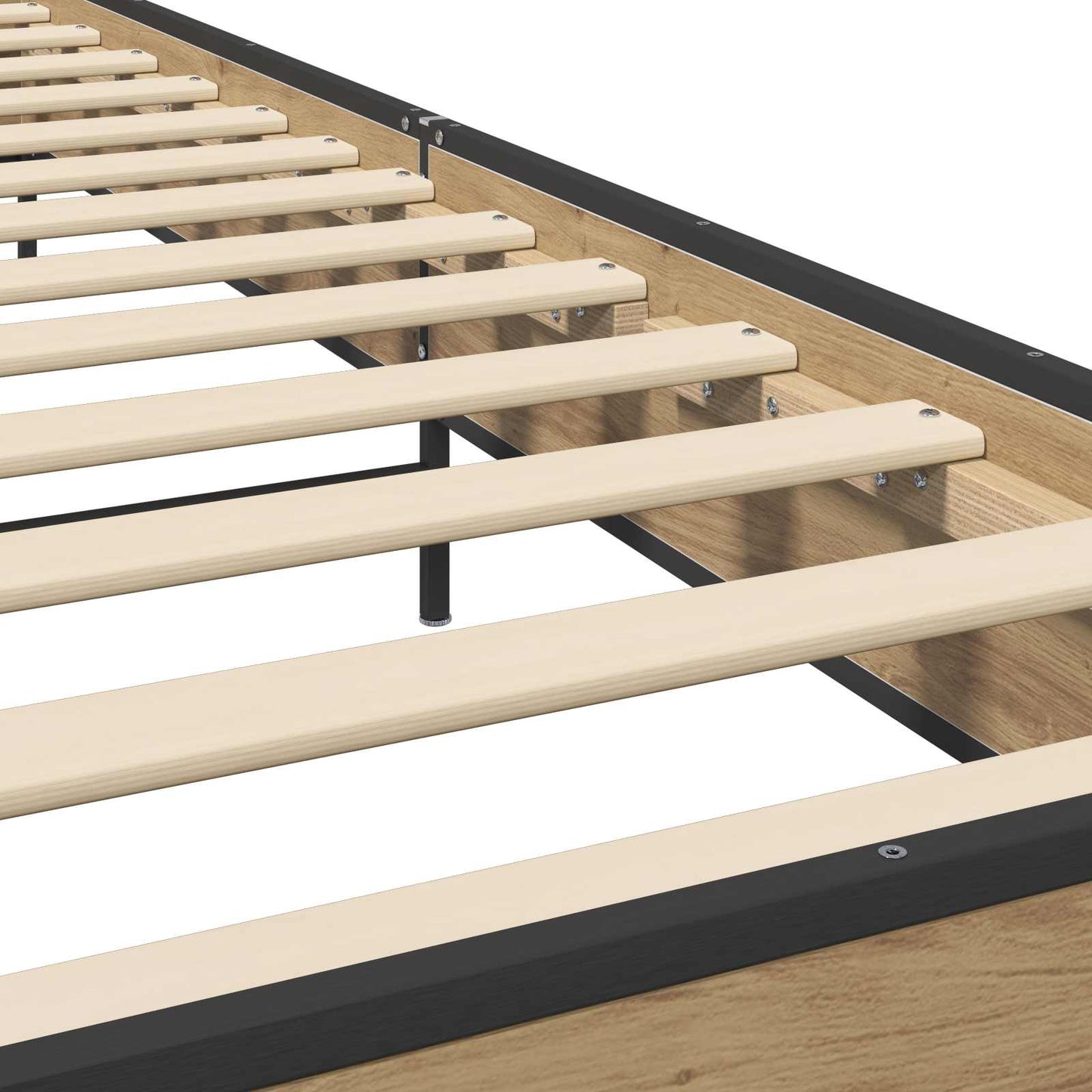 Bed Frame with Headboard Artisian Oak 80 x 200 cm