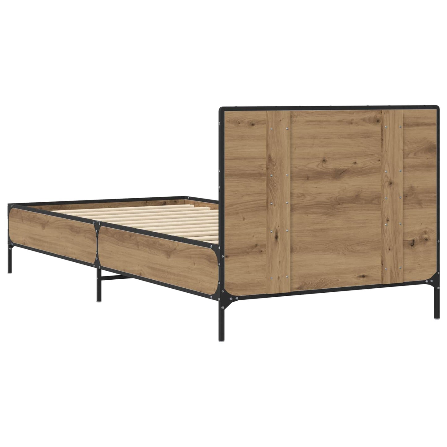 Bed Frame with Headboard Artisian Oak 80 x 200 cm