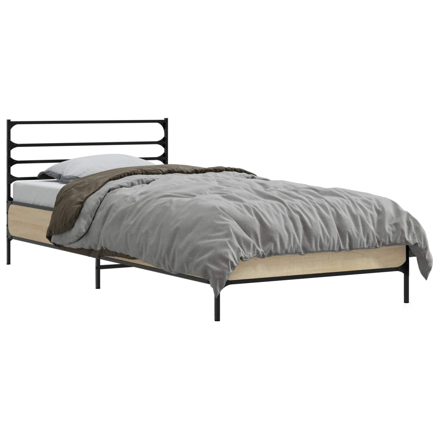 Bed Frame Sonoma Oak 80 x 200 cm Engineered Wood