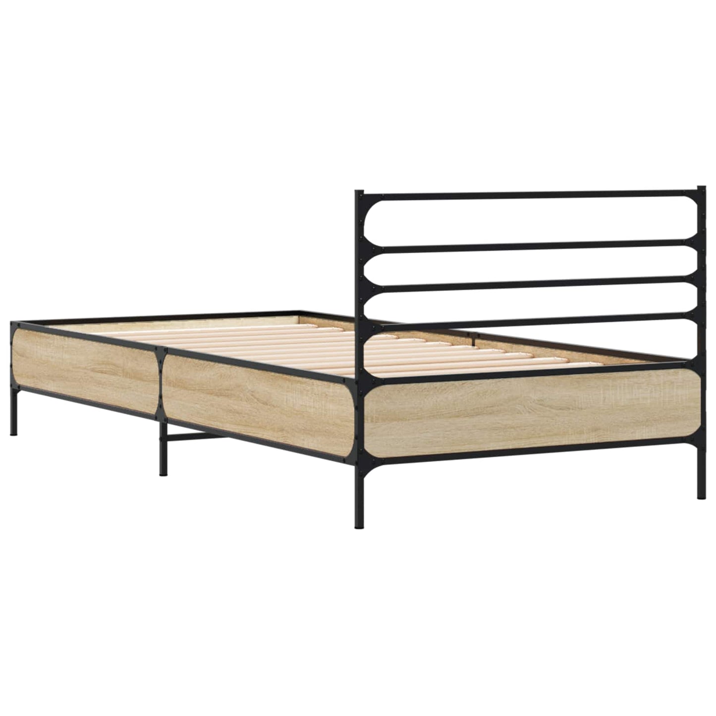 Bed Frame Sonoma Oak 80 x 200 cm Engineered Wood