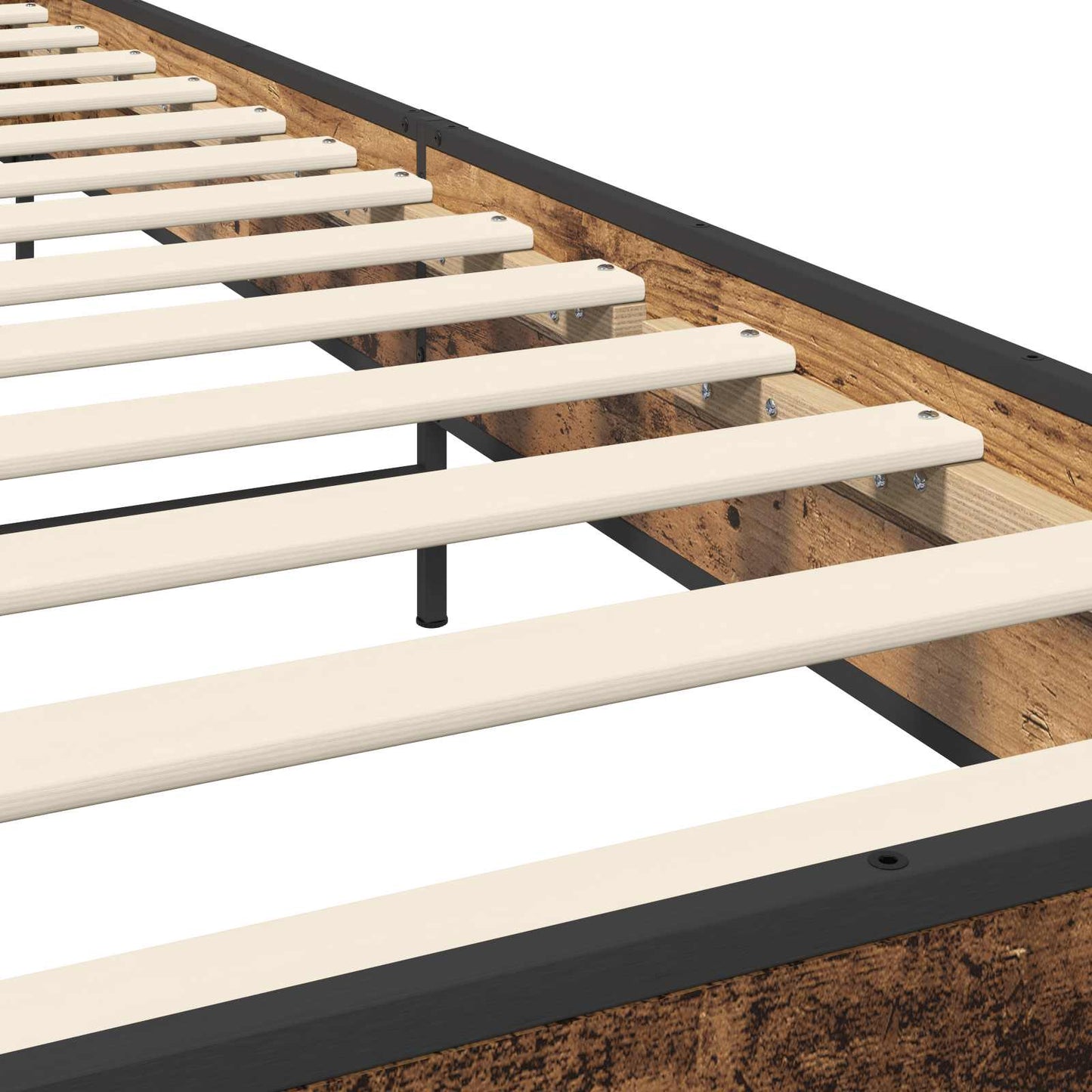 Bed Frame Old Wood 80 x 200 cm Engineered Wood
