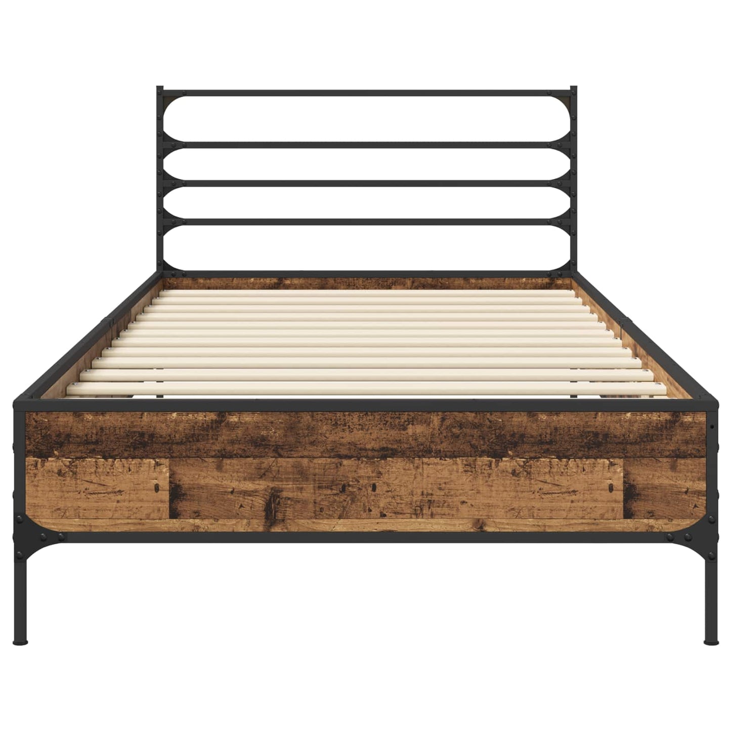 Bed Frame Old Wood 80 x 200 cm Engineered Wood