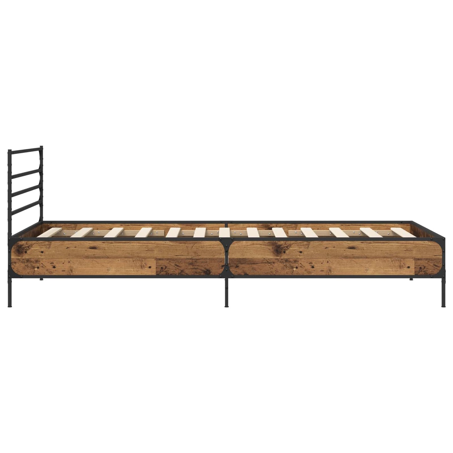 Bed Frame Old Wood 80 x 200 cm Engineered Wood