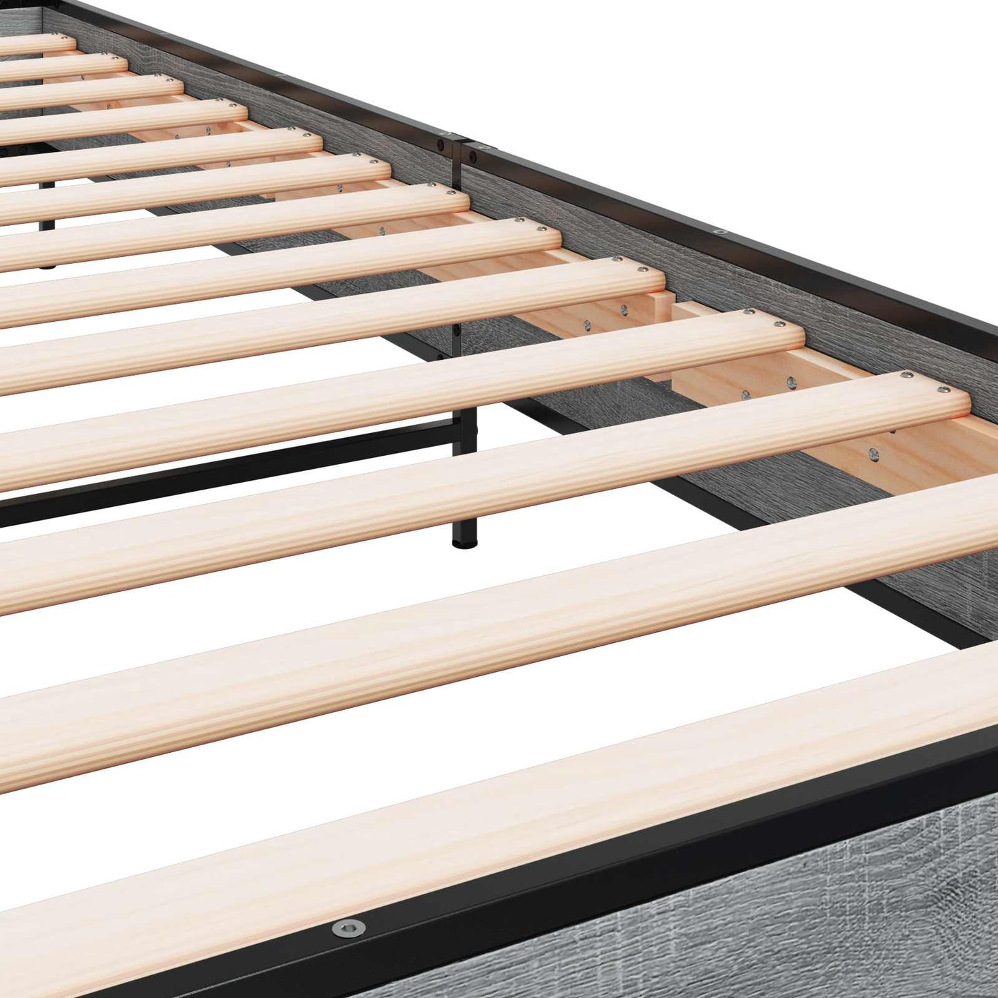 Bed Frame Grey Sonoma 80 x 200 cm Engineered Wood
