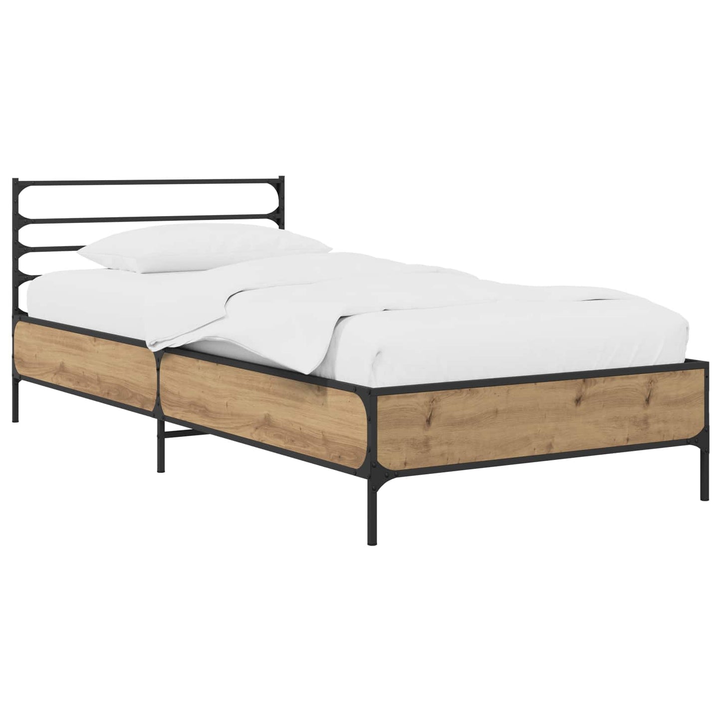 Bed Frame Artisian Oak 80 x 200 cm Engineered Wood