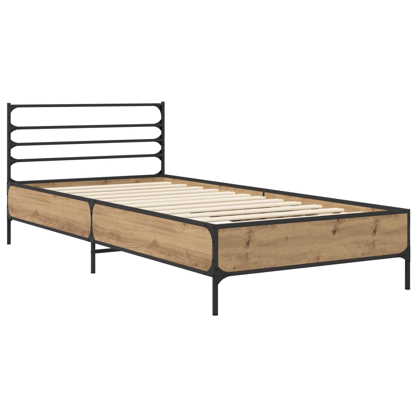 Bed Frame Artisian Oak 80 x 200 cm Engineered Wood