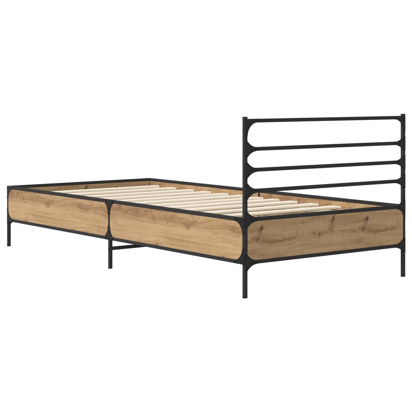 Bed Frame Artisian Oak 80 x 200 cm Engineered Wood