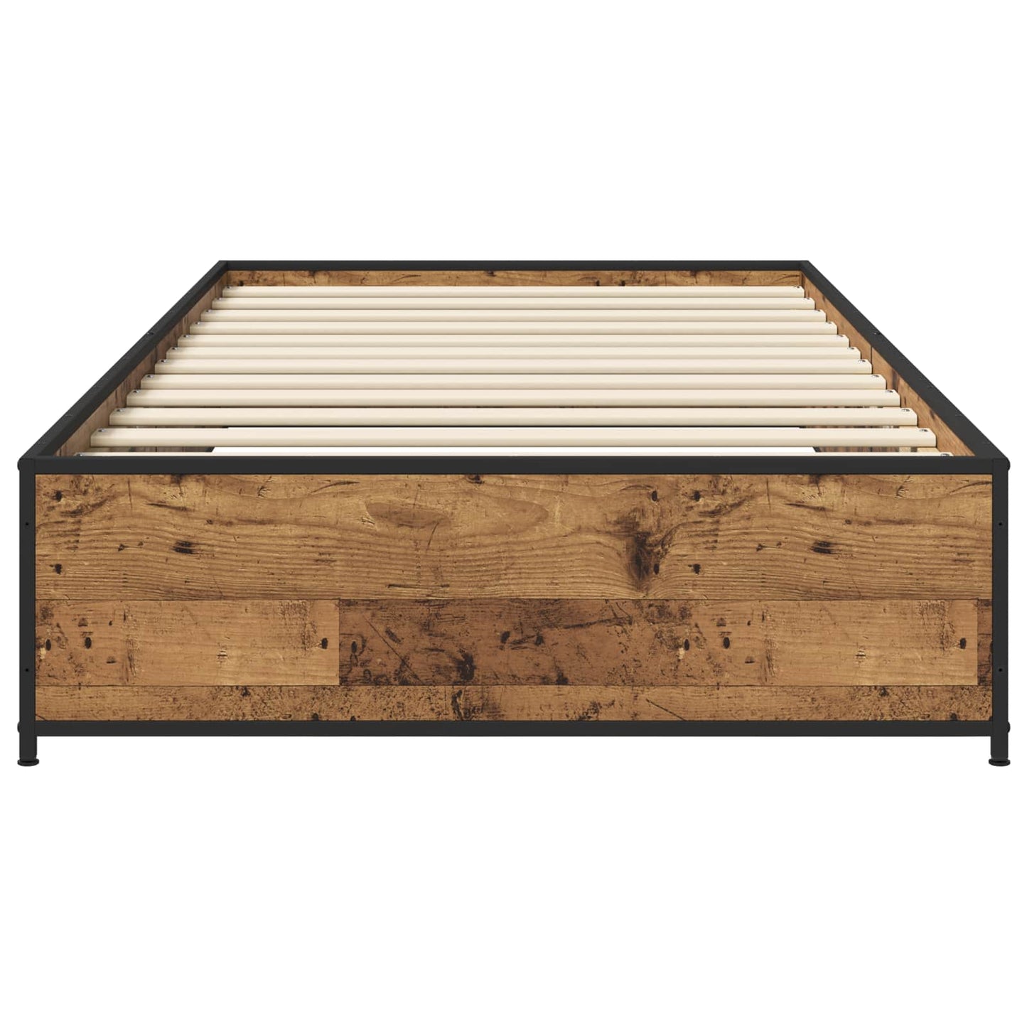 Bed Frame Old Wood 80 x 200 cm Engineered Wood