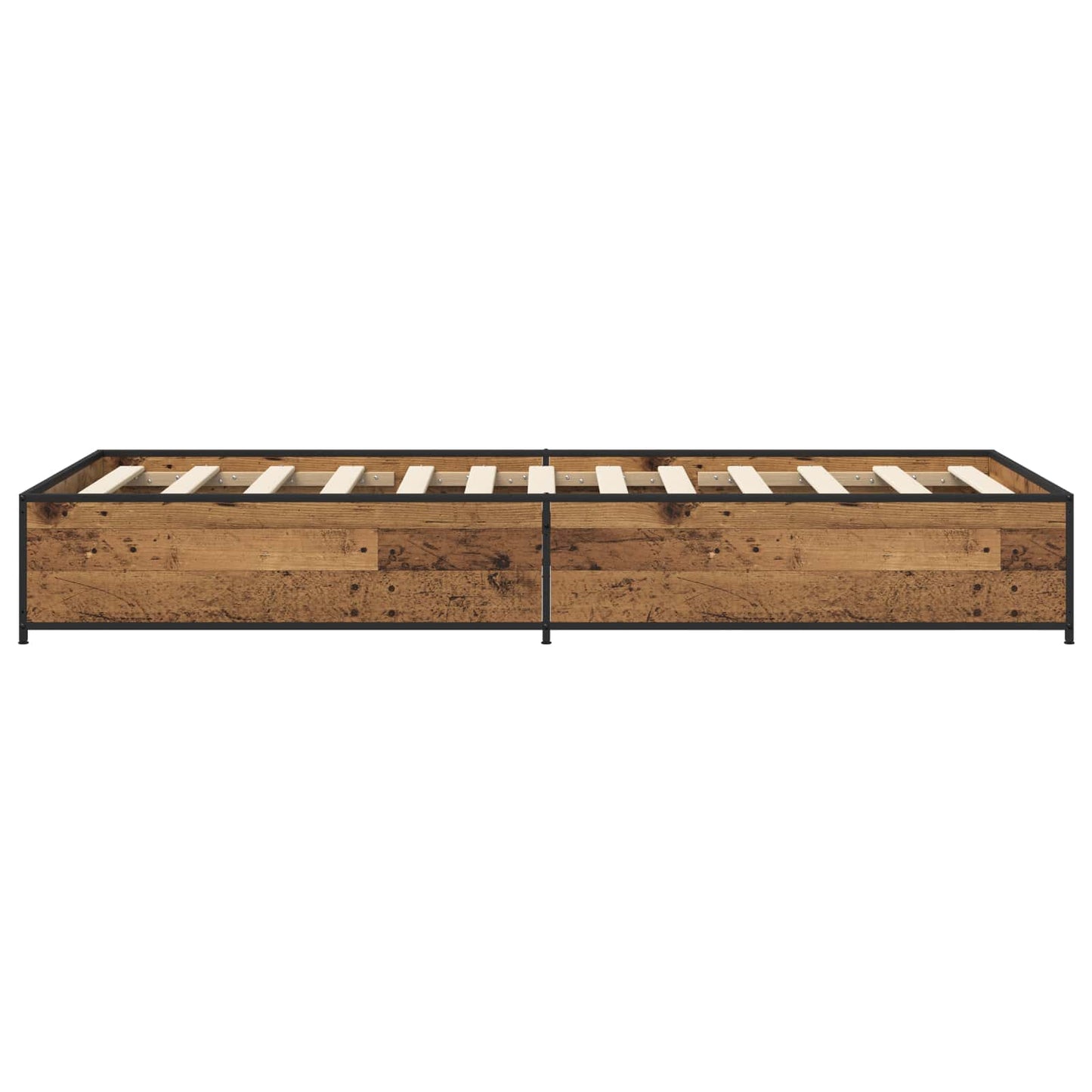 Bed Frame Old Wood 80 x 200 cm Engineered Wood