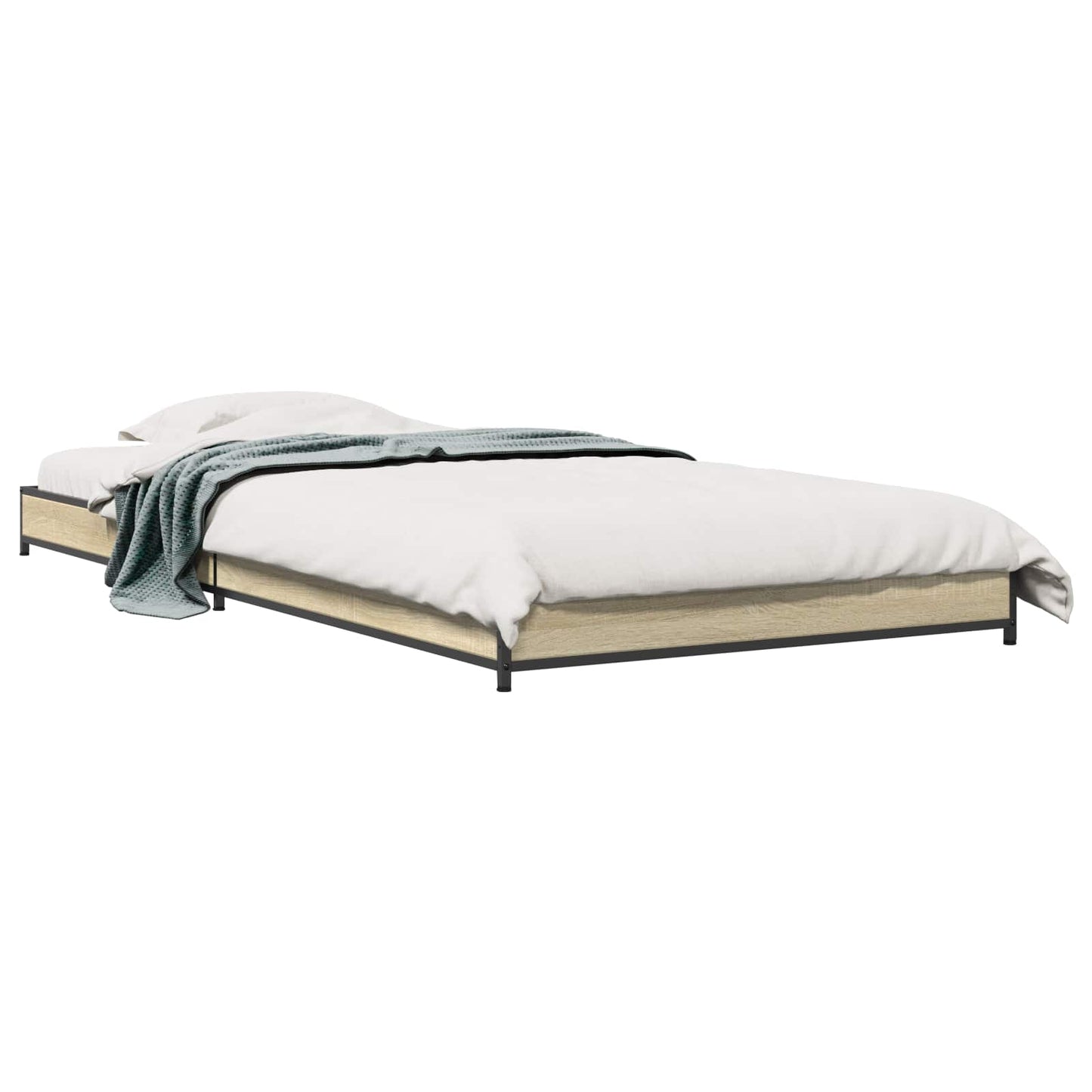 Bed Frame Sonoma Oak 80 x 200 cm Engineered Wood
