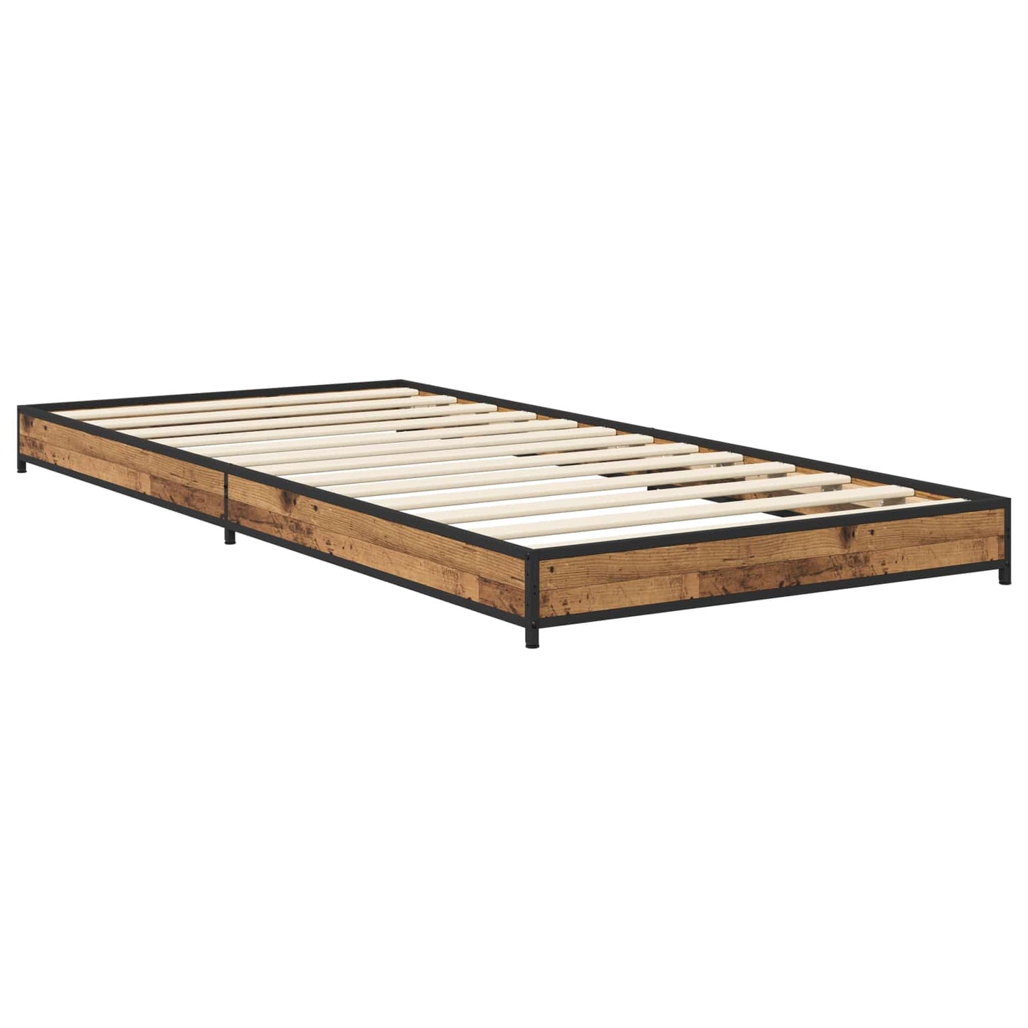 Bed Frame Old Wood 80 x 200 cm Engineered Wood