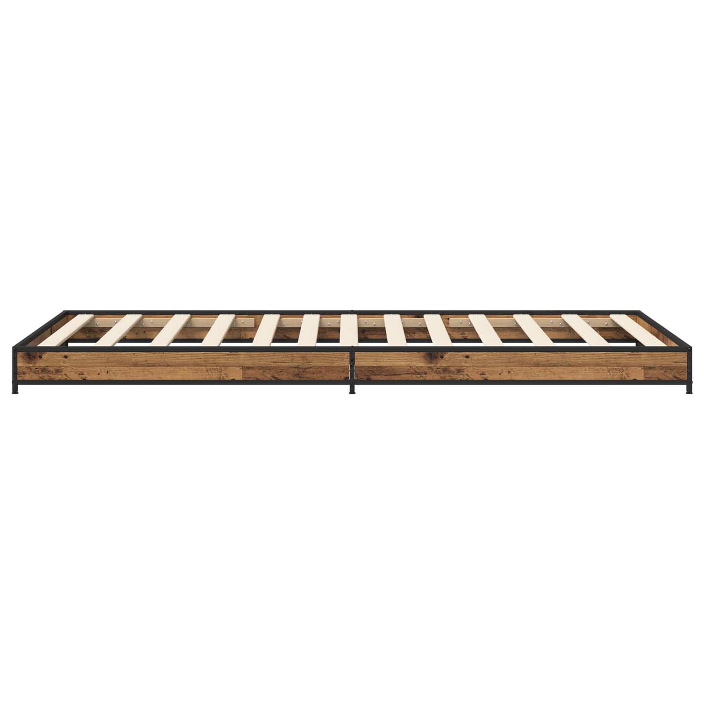 Bed Frame Old Wood 80 x 200 cm Engineered Wood