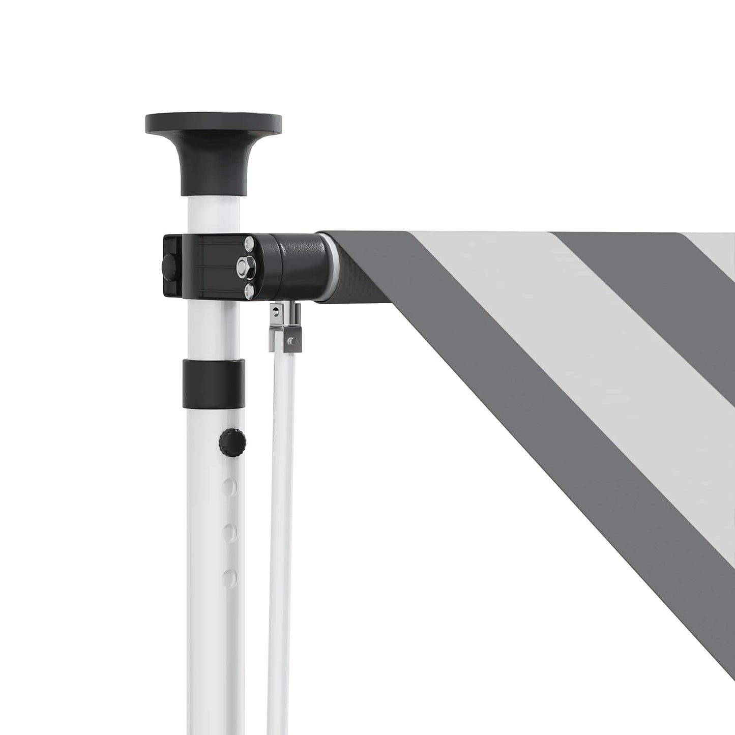 Manual Retractable Awning Anthracite and White 350 cm