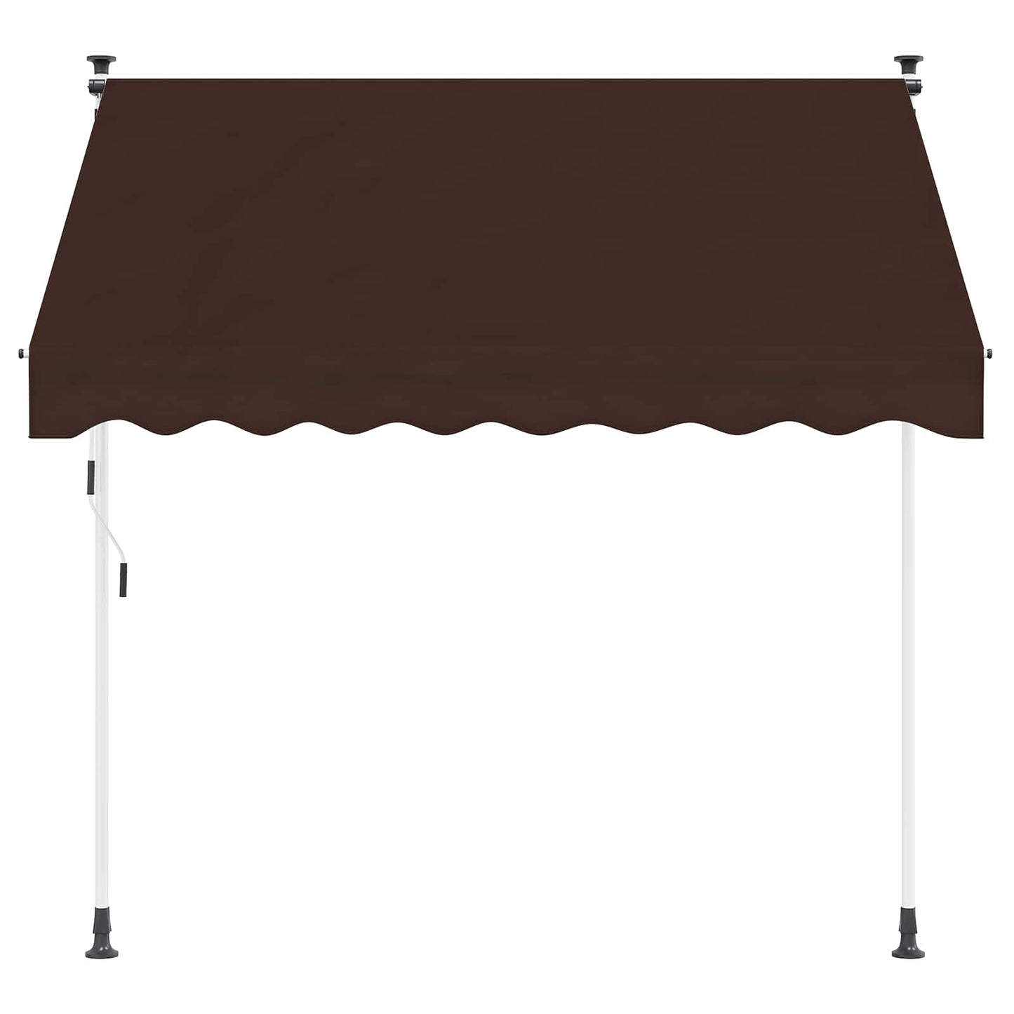 Manual Retractable Awning Brown 400 cm