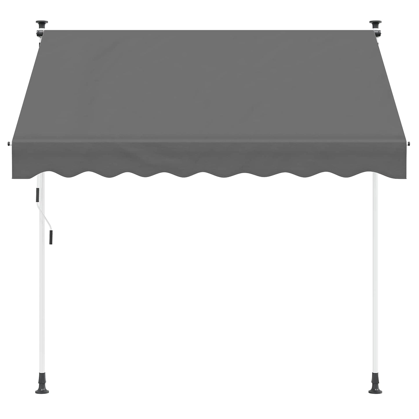 Manual Retractable Awning Light Grey 150 cm