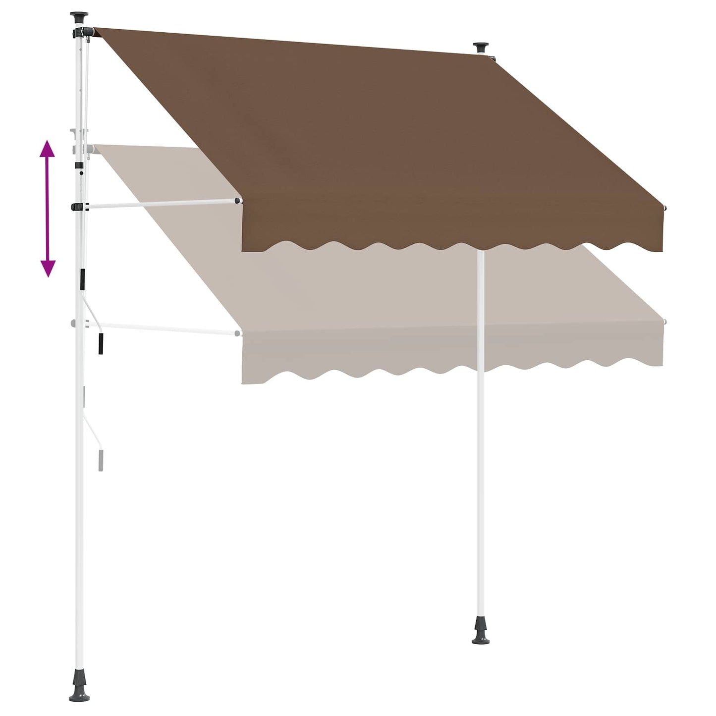 Manual Retractable Awning Taupe 400 cm