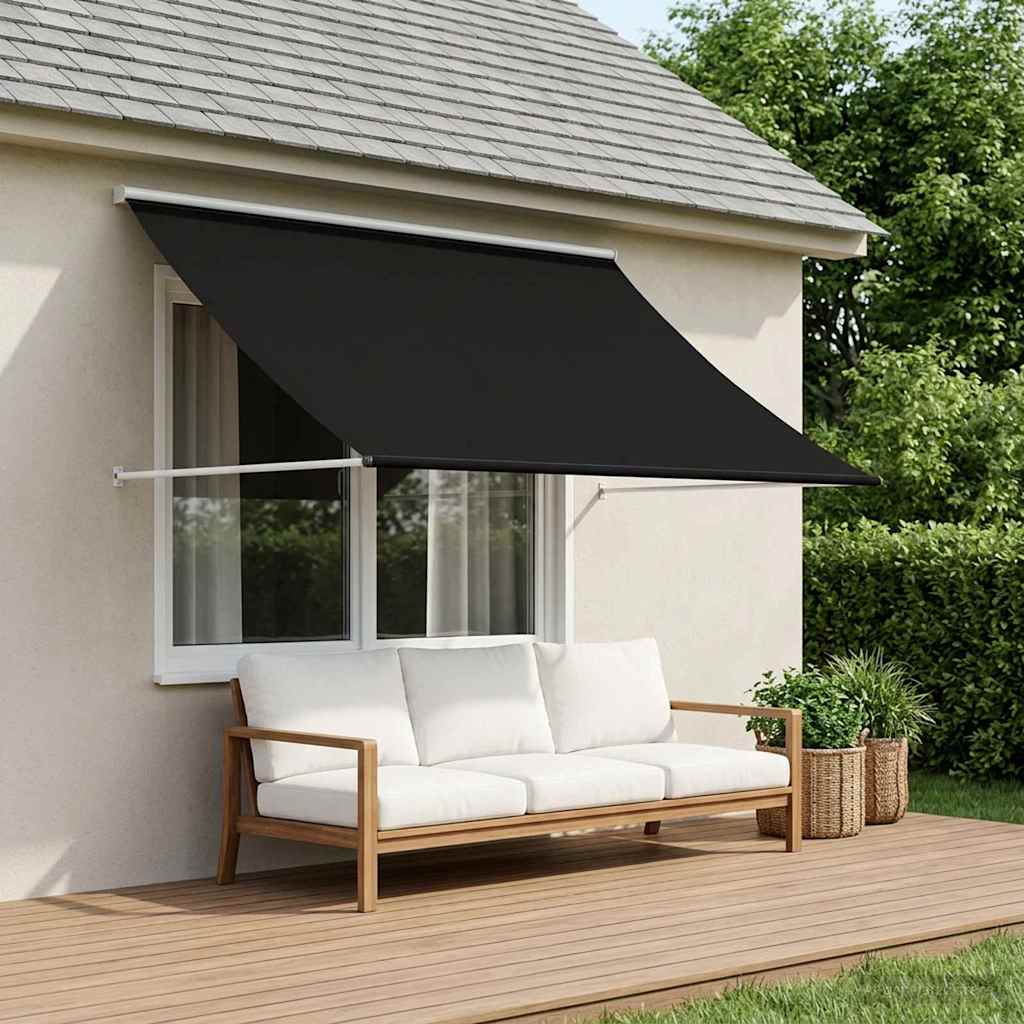 Awning Black 250 x 150 cm 180 g / m² Polyester with PU Coated